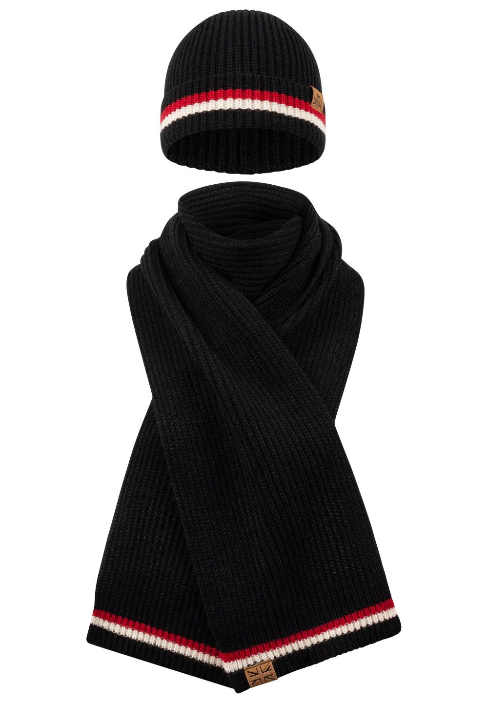 Lonsdale Beanie En sjaal als set (set 2 stuks)