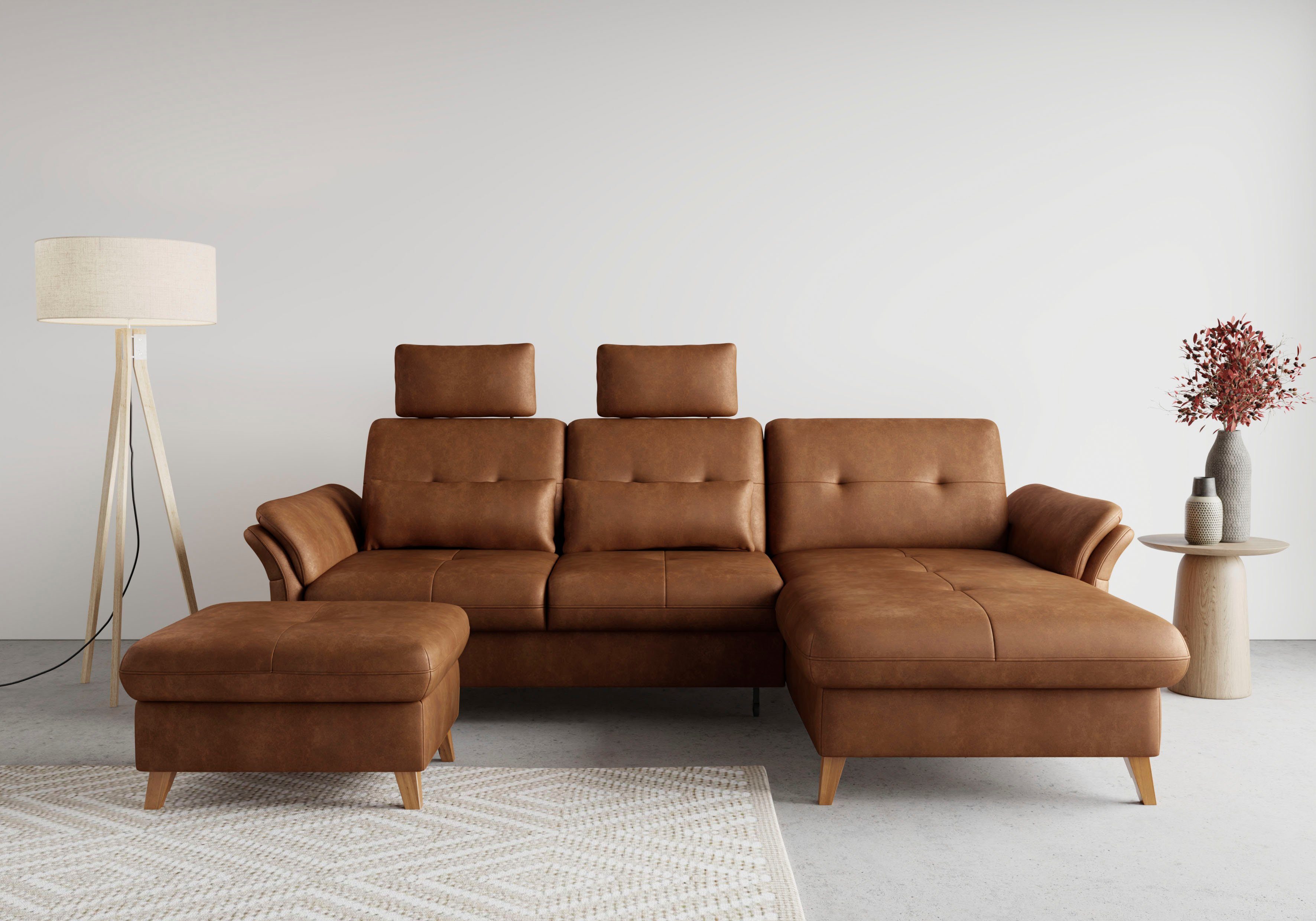 sit&more Hoekbank Göteborg Zitdiepteverstelling en binnenvering, naar keuze met slaapfunctie