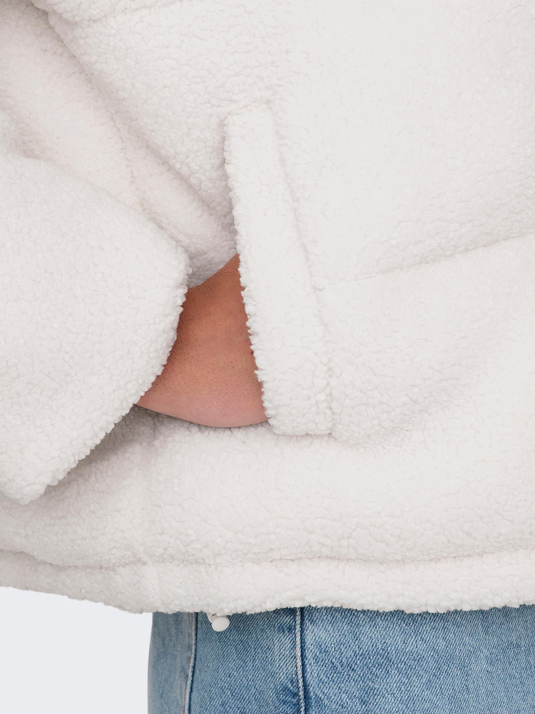 Only Gewatteerde jas ONLDOLLY TEDDY HIGHNECK PUFFER OTW