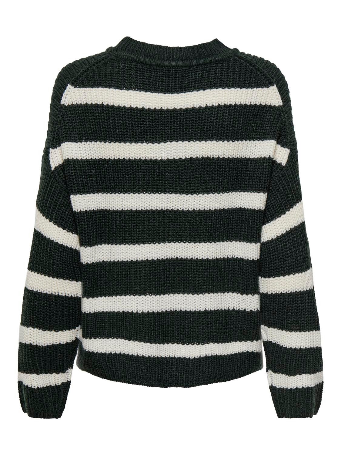 JDY Gebreide trui JUSTY L S STRIPE PULLOVER KNT NOOS