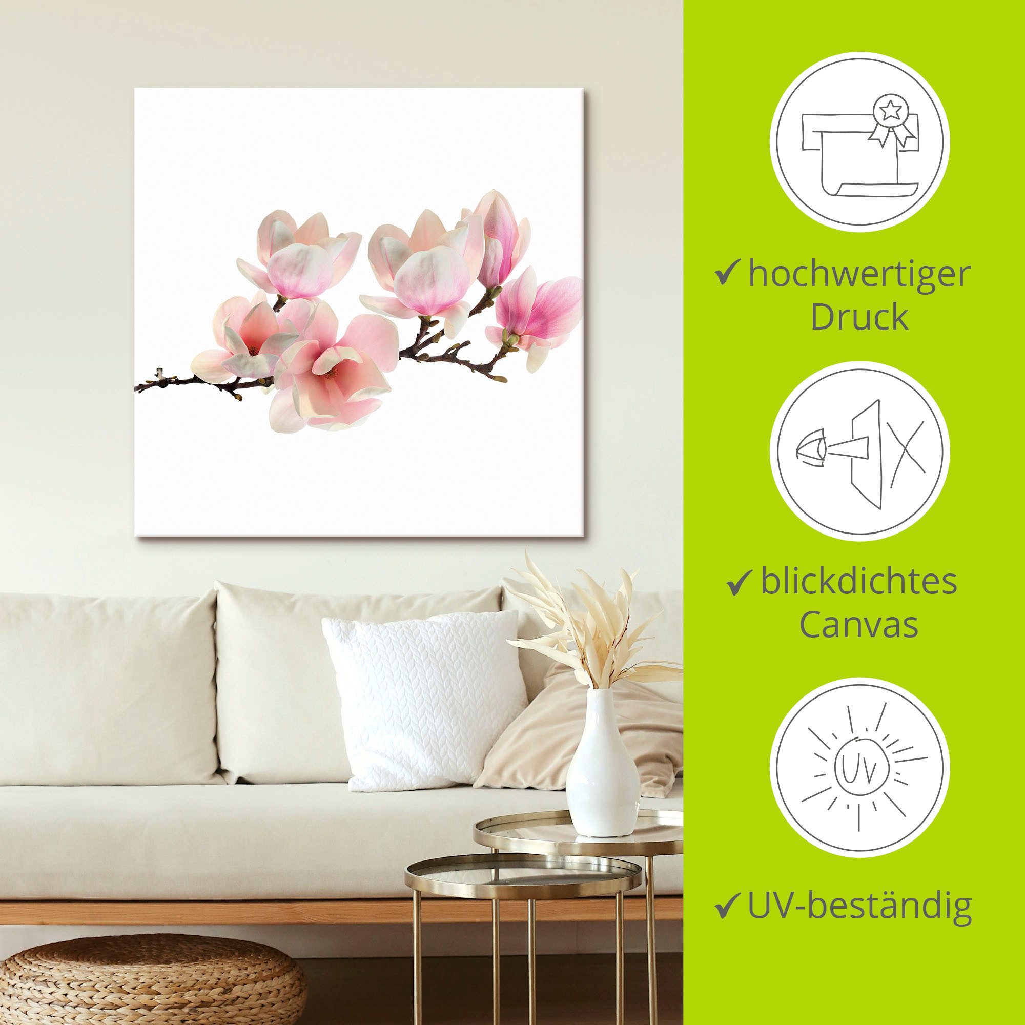 Artland Artprint MAGNOLIE als artprint op linnen, poster, muursticker in verschillende maten