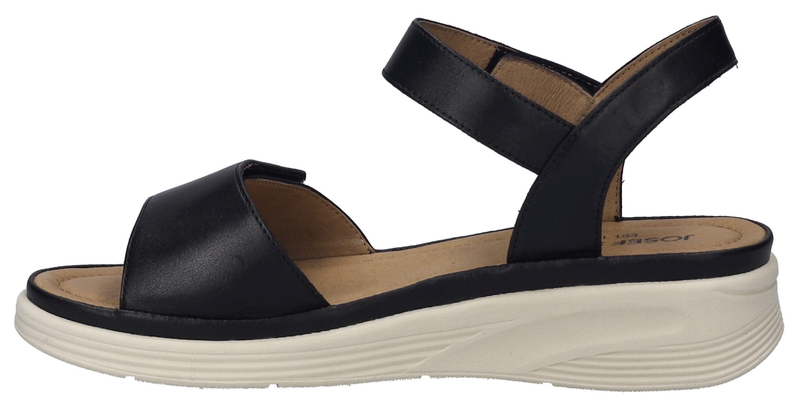 Josef Seibel Sandalen Sevran 01 , vrijetijdsschoen, sleehak sandaal met klittenbandsluiting