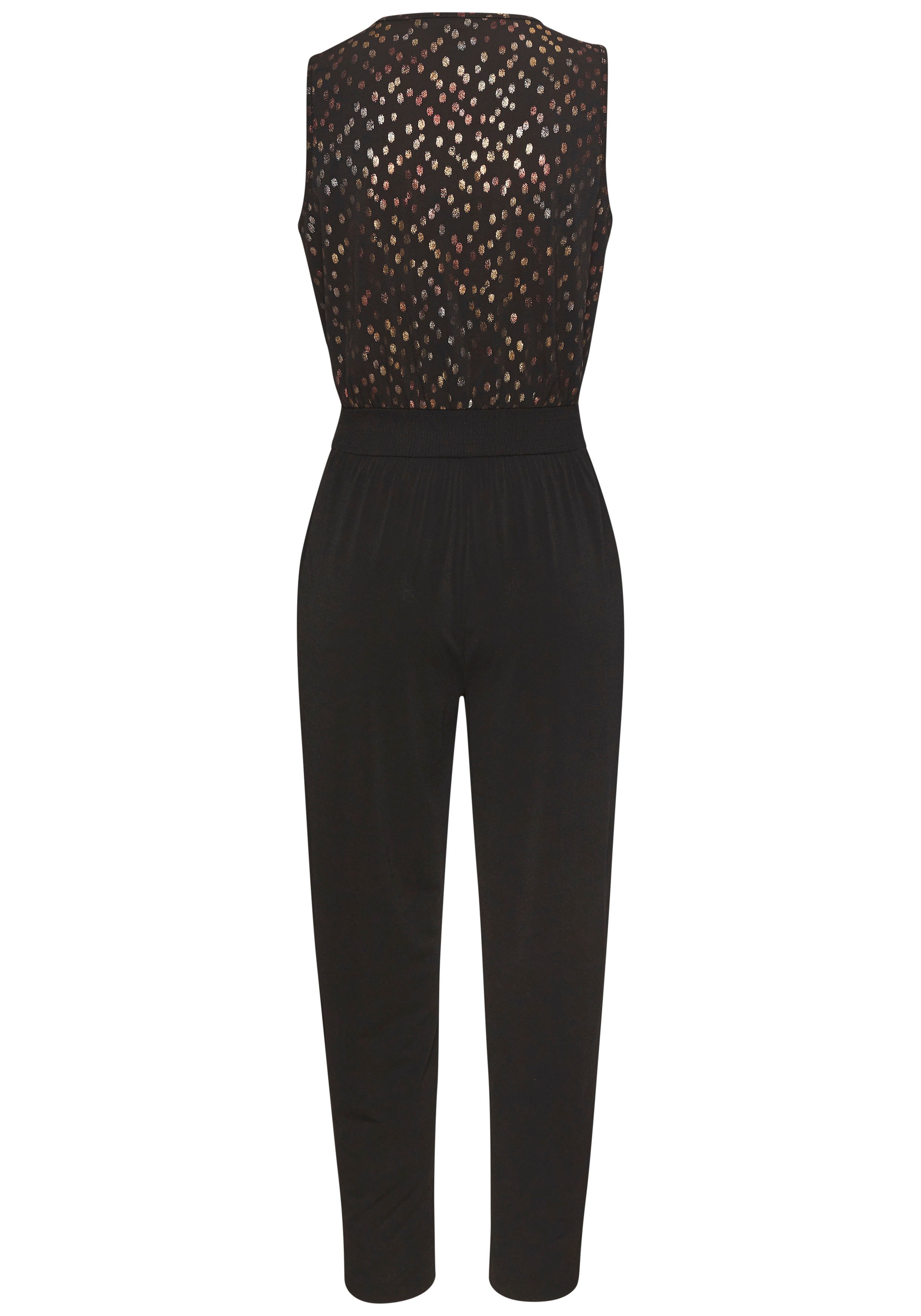 Lascana Jumpsuit met bedrukt bovenstuk, elegante jumpsuit, business-look, feestelijk