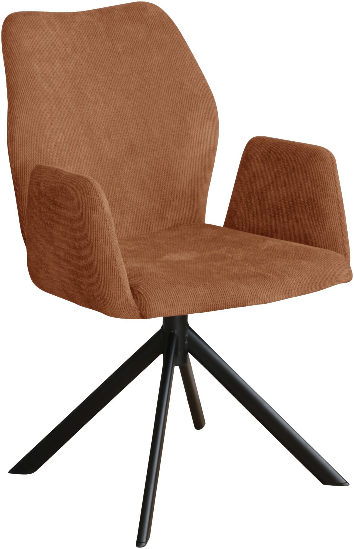 Home affaire Stoel met armleuningen Hacienda moderne cordbekleding (set)