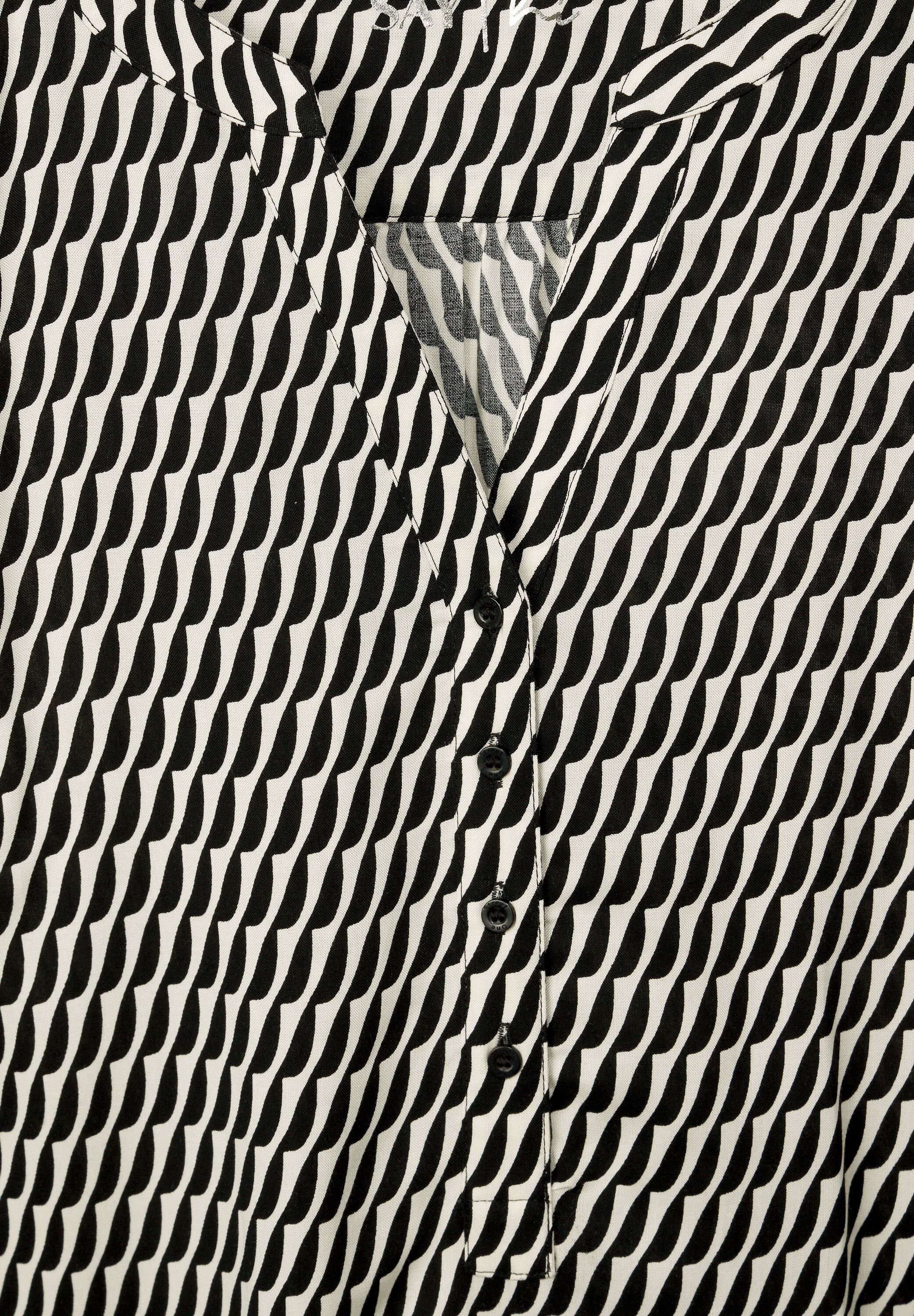 STREET ONE Blouse met lange mouwen met grafisch patroon
