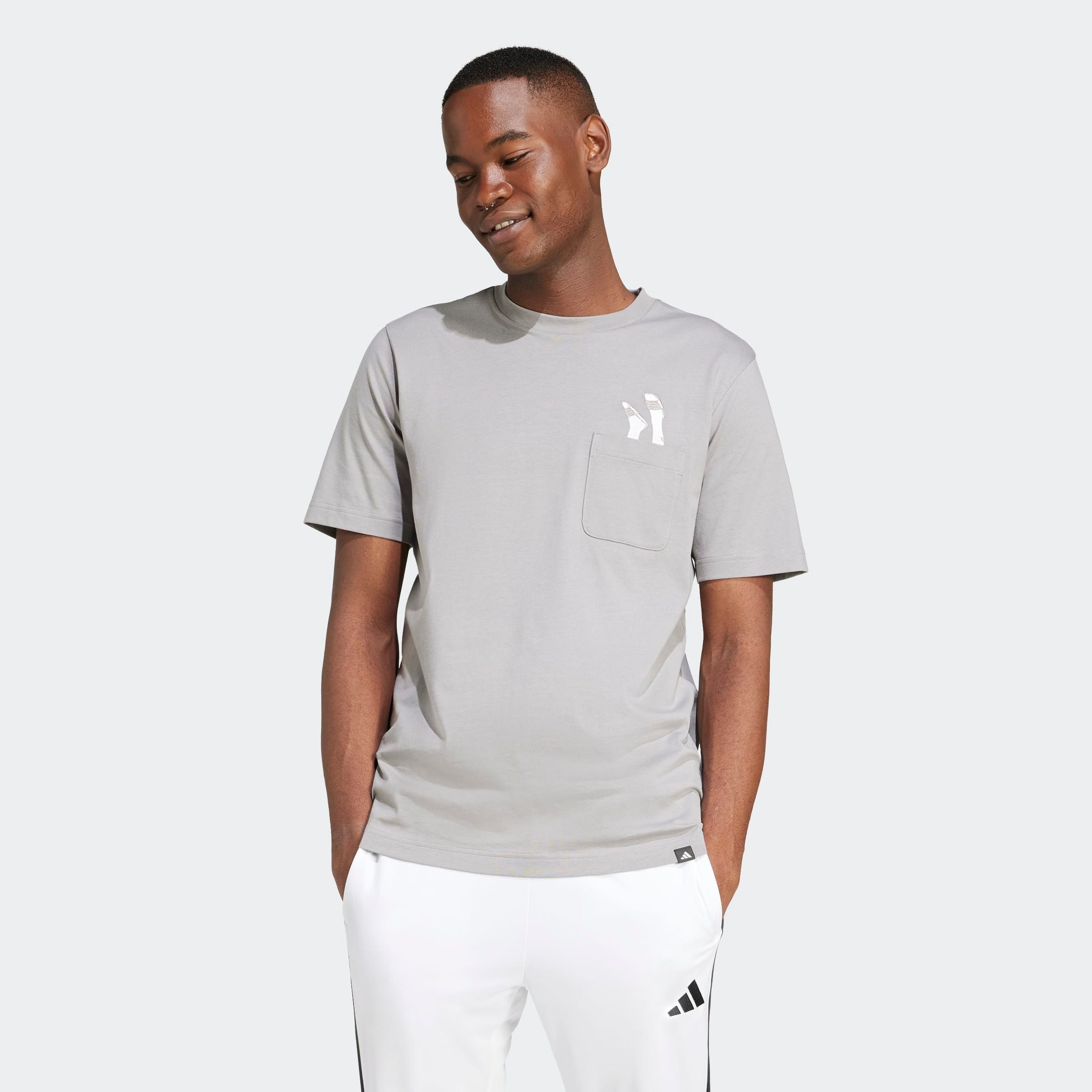 adidas Sportswear T-shirt M L SLIDE PKT T