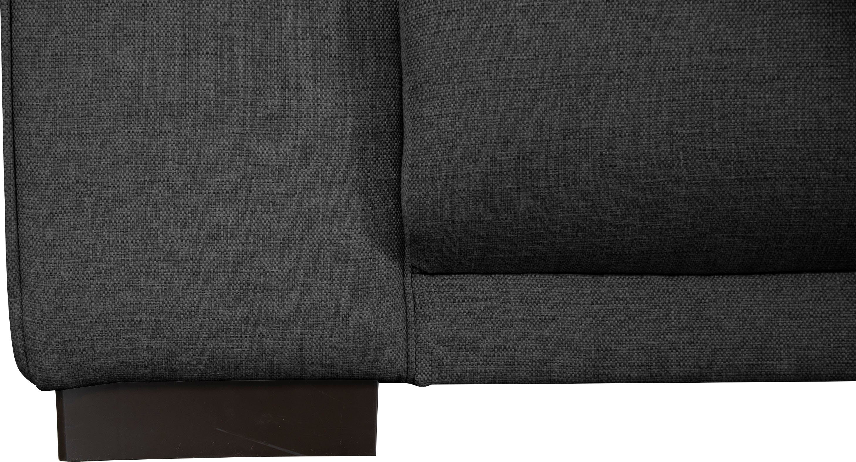 Home affaire Hoekbank BORNHOLM L-vorm met chaise longue, afmetingen B/D/H: 234/162/85 cm Recamiere links of rechts bestelbaar, golfvering, inclusief 2 kussens