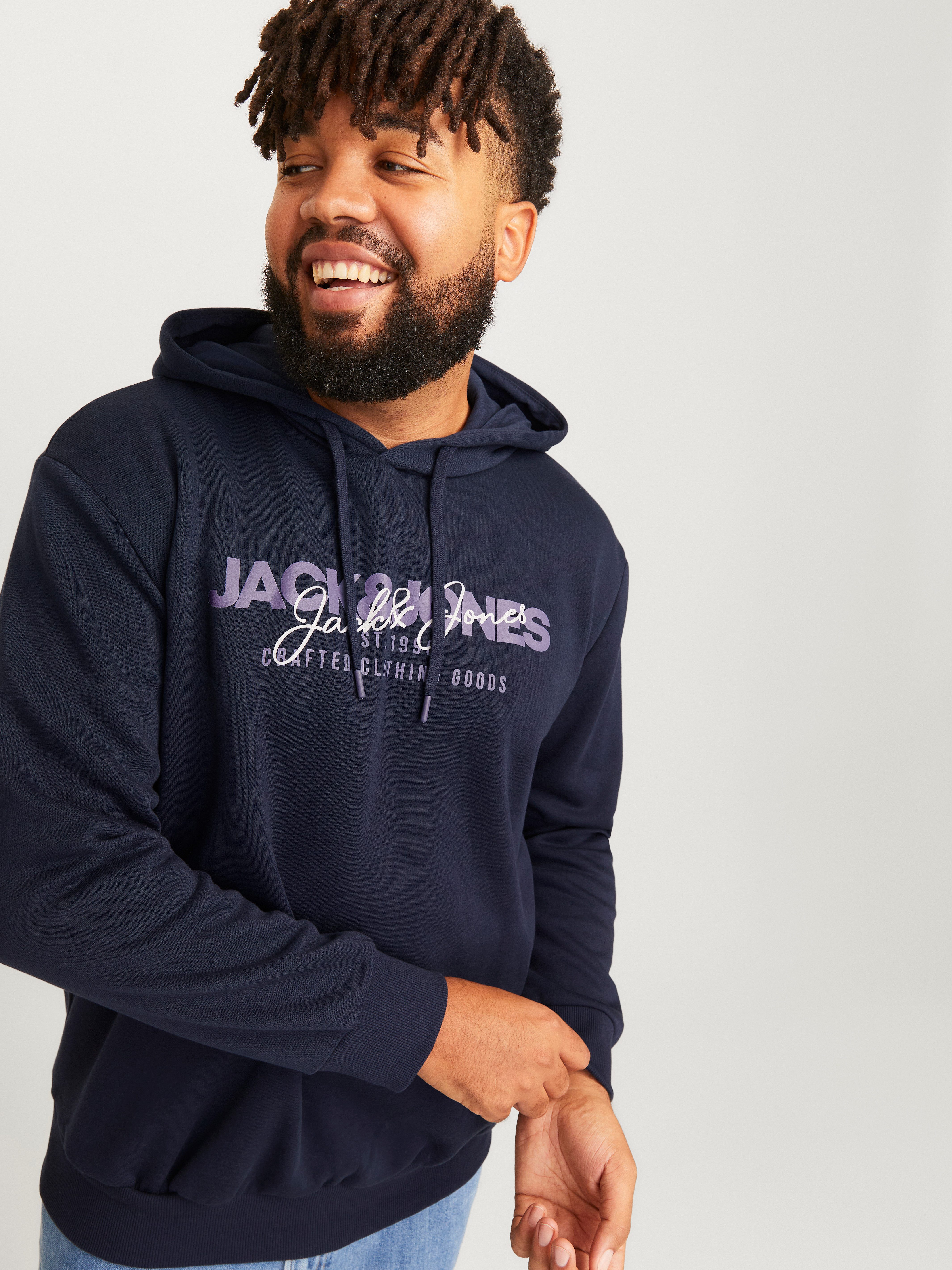 Jack & Jones PlusSize Hoodie JJALVIS SWEAT HOOD PLS