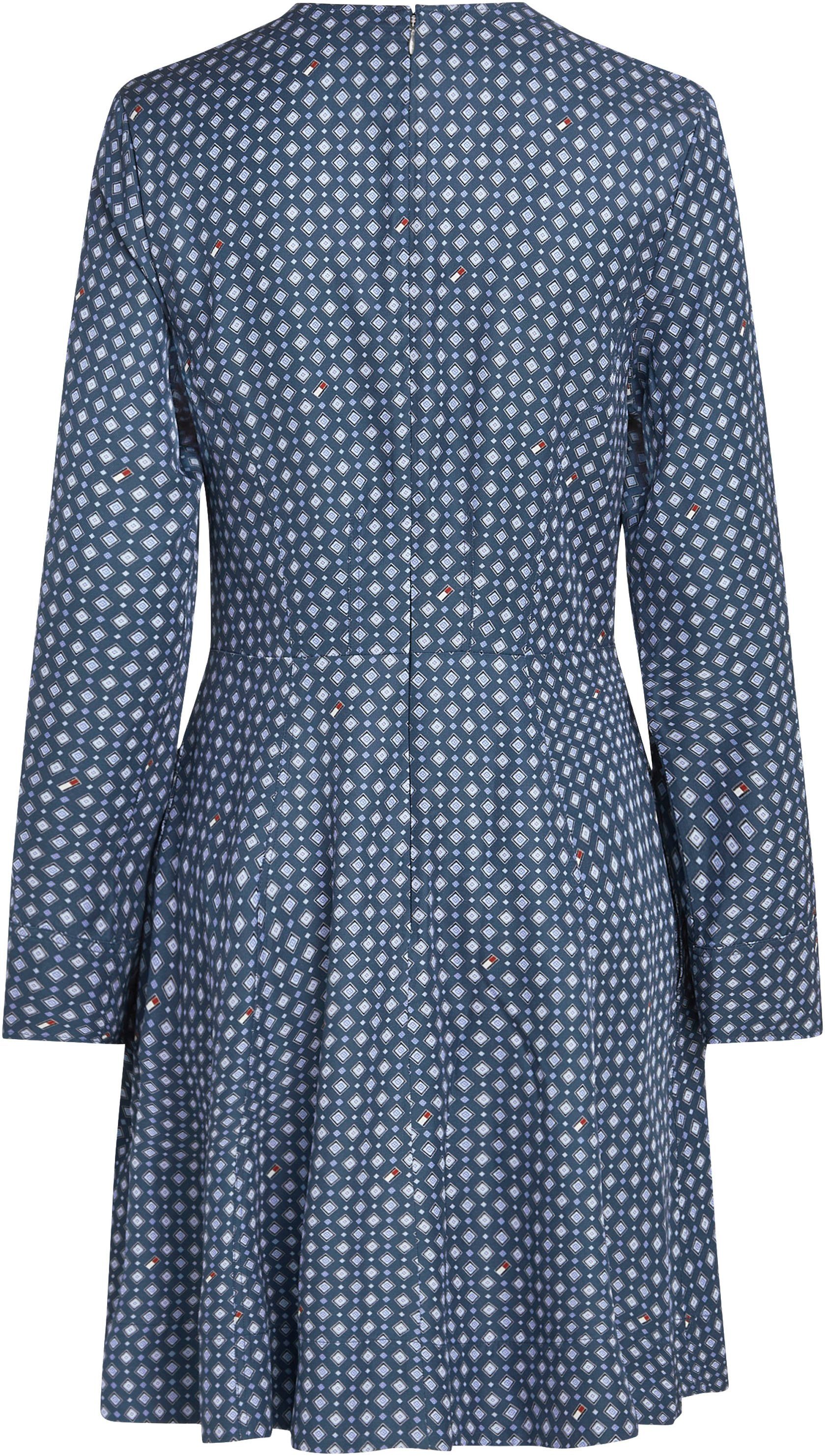 Tommy Hilfiger Blousejurk FOULARD FIT & FLARE KNEE DRESS