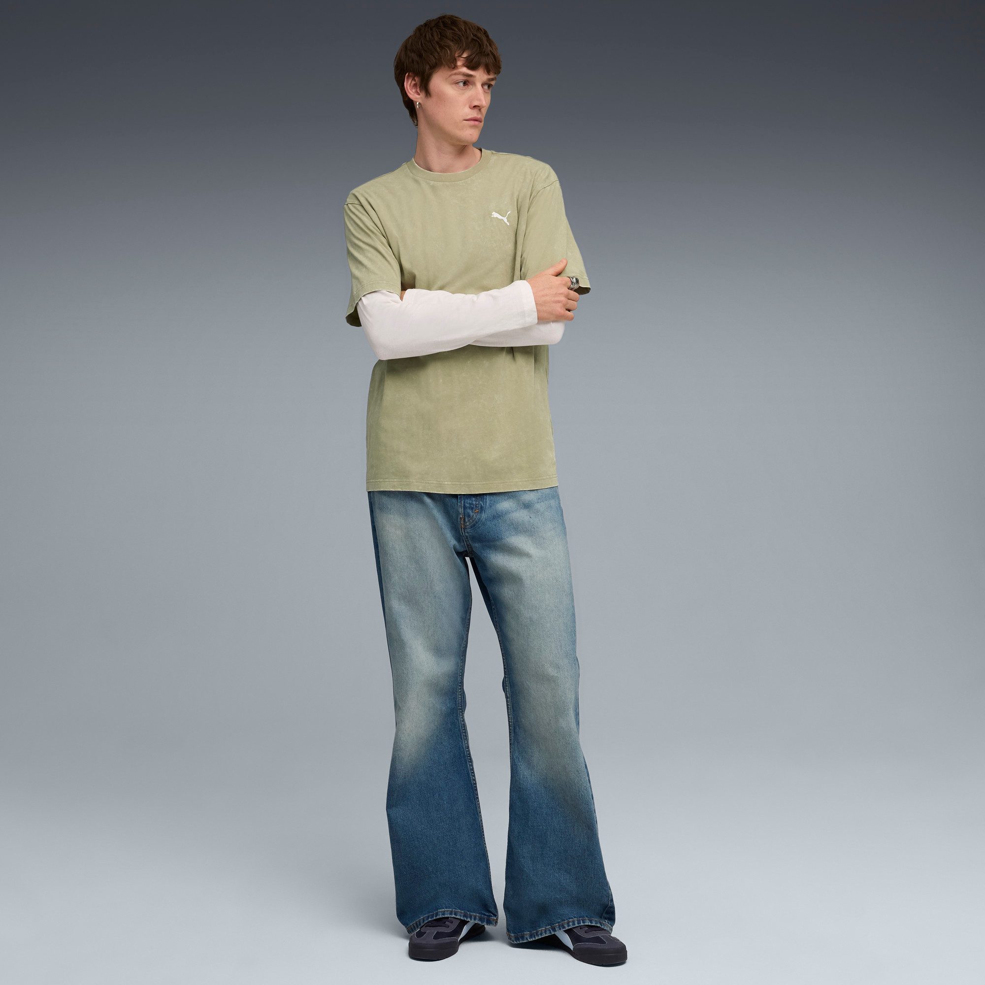 PUMA T-shirt ESS ELEVATED RELAXED WASH TEE