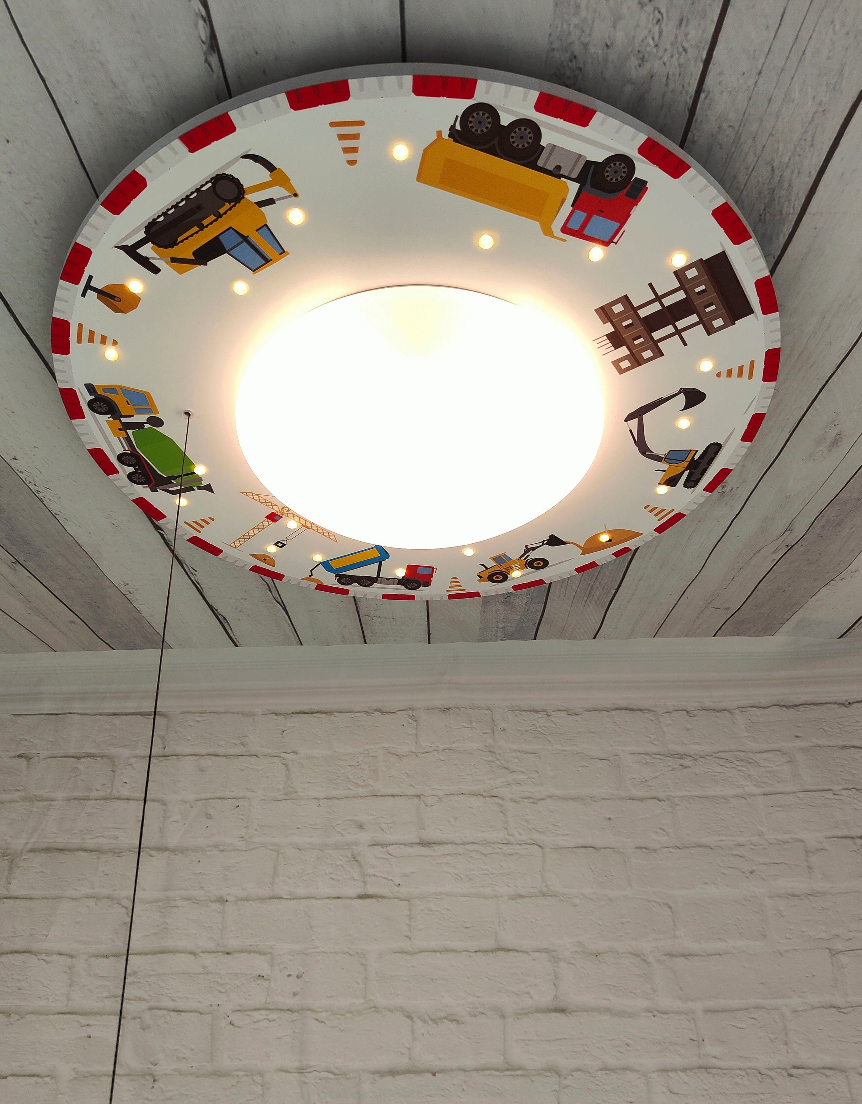 niermann Plafondlamp Bouwplaats exclusieve artprint op het gehele oppervlak (1 stuk)