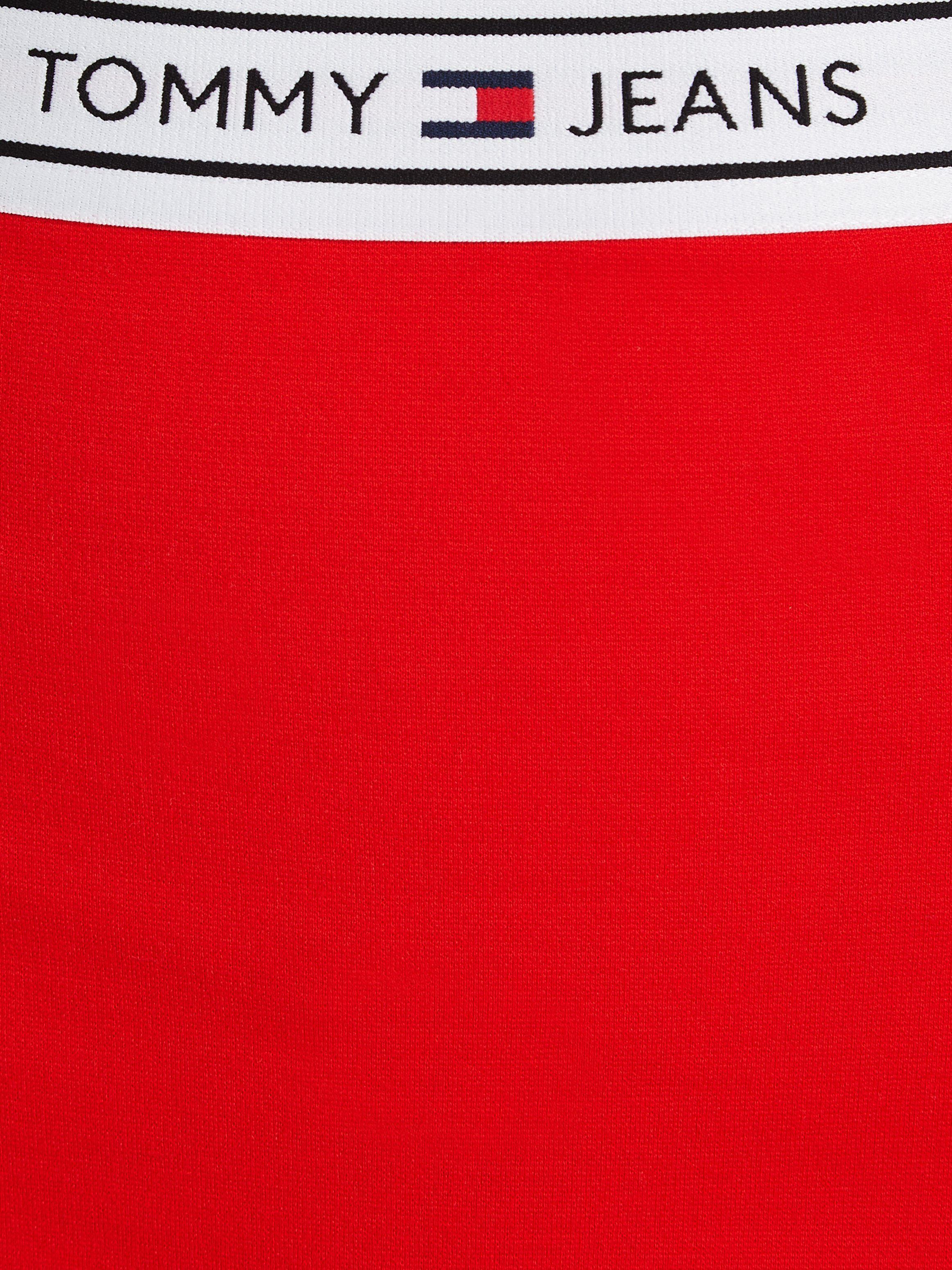 TOMMY JEANS Jerseyrok TJW LOGO TAPING MINI SKIRT Webrok met Tommy Jeans logo-elastiektape