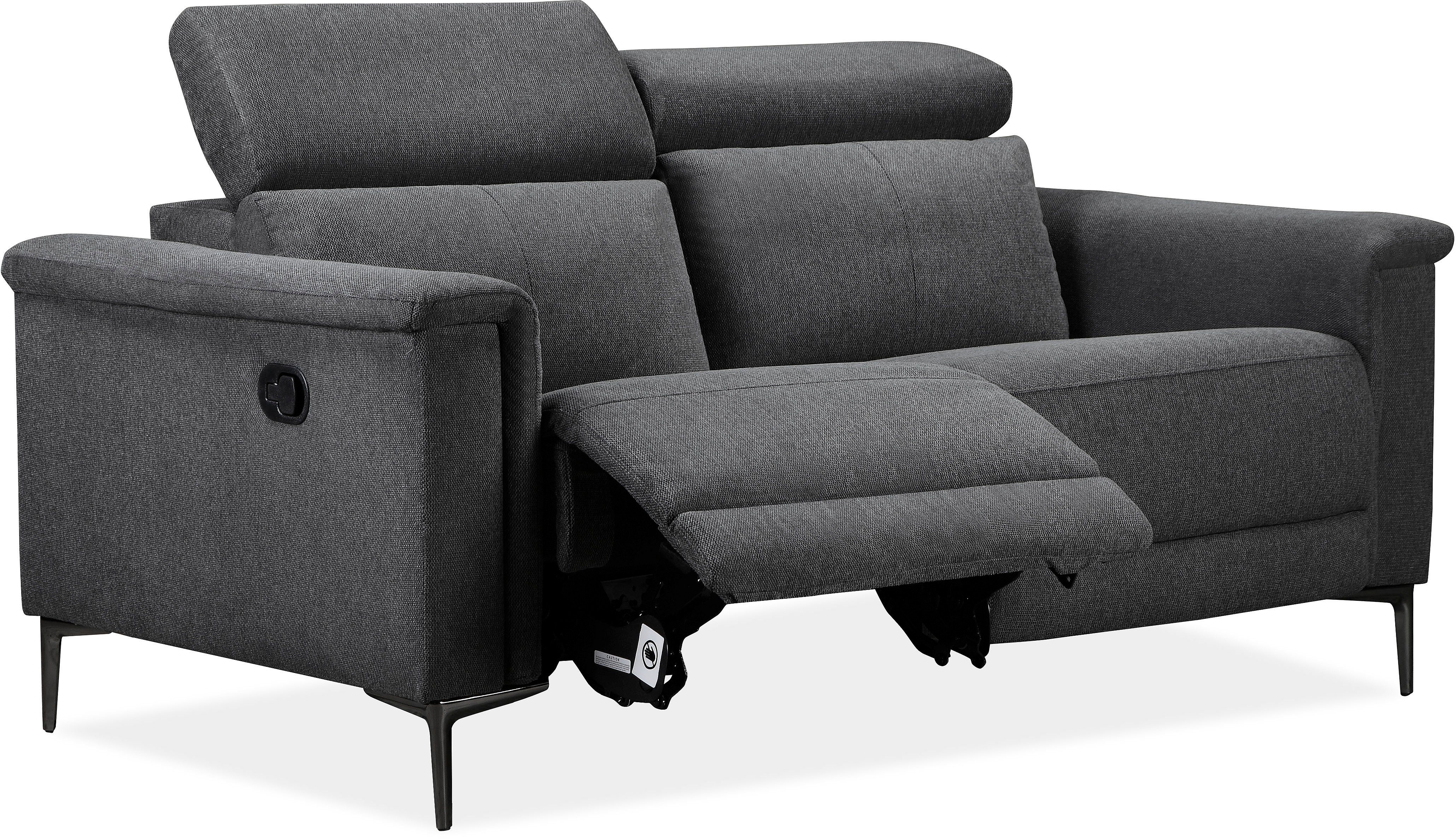 Places of Style 2-zitsbank Lund handmatige of elektrische relaxfunctie en usb-a,