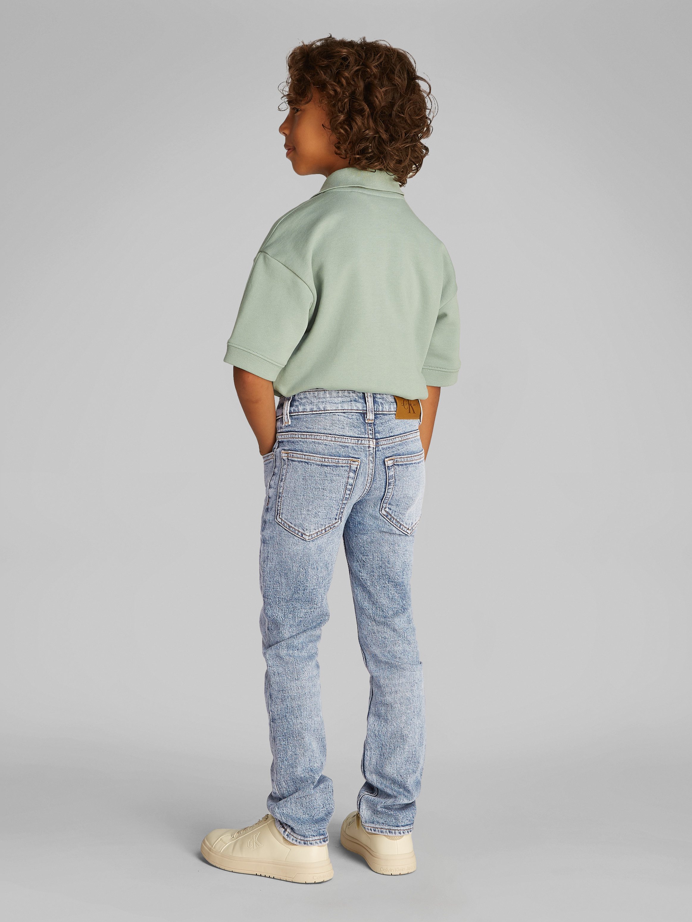 Calvin Klein Slim fit jeans REEF BLUE SLIM in stone-wasbeurt