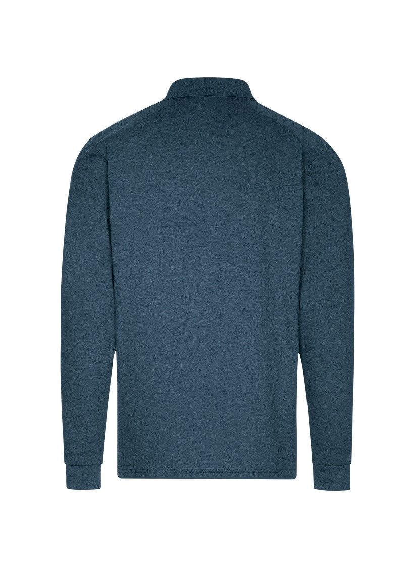 Trigema Poloshirt TRIGEMA lange mouw poloshirt met mouwboorden (1-delig)