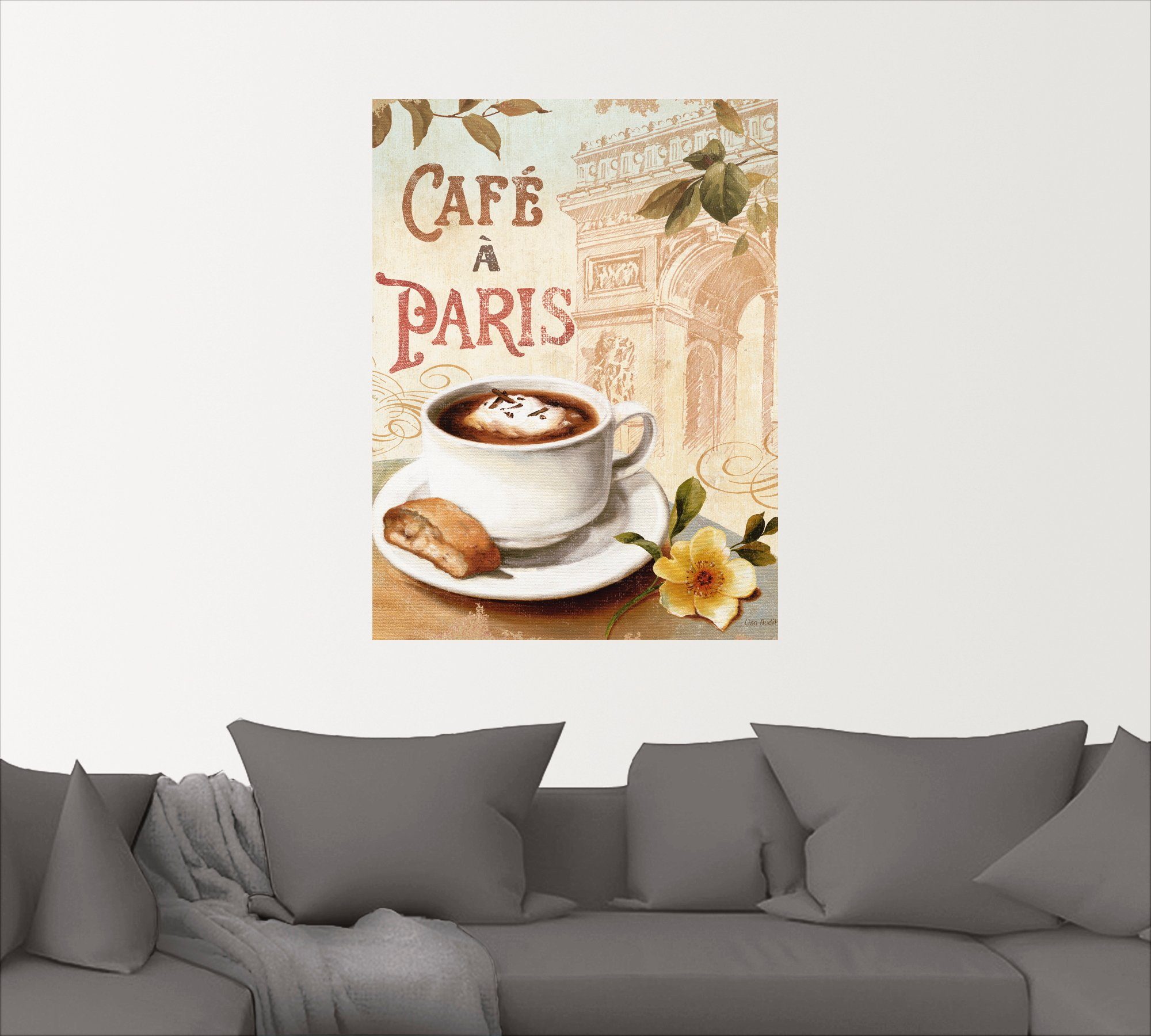 Artland Artprint Koffie in Europa I als poster, muursticker in verschillende maten
