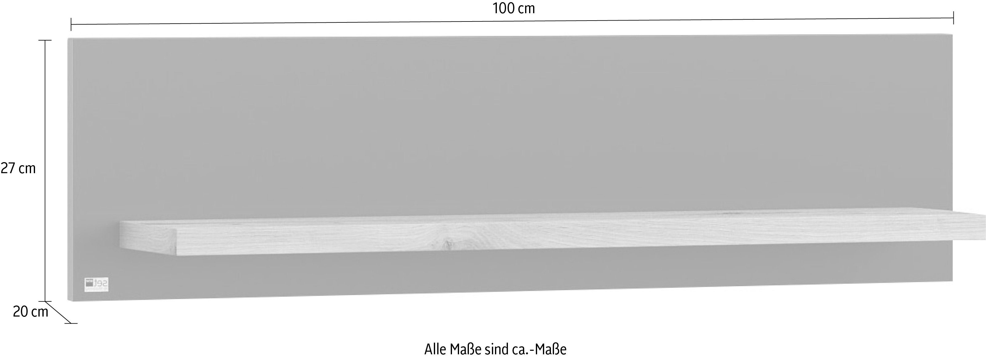 set one by Musterring Wandplank York in drie maten en kleuren, verlichting optioneel, 1 legplank
