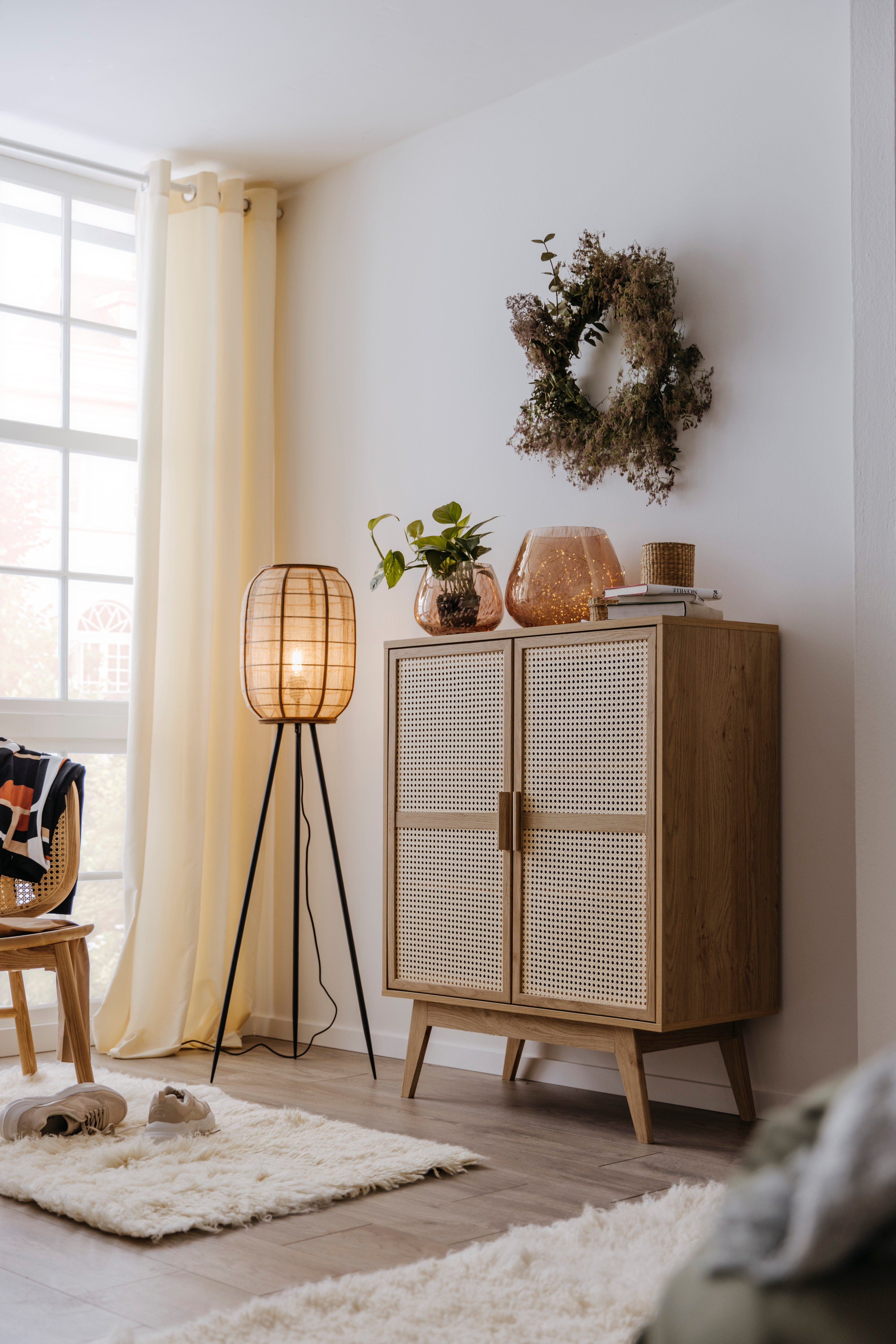Home affaire Kast Bridget Commode, vaste en verstelbare planken, breedte 87cm, hoogte 110cm