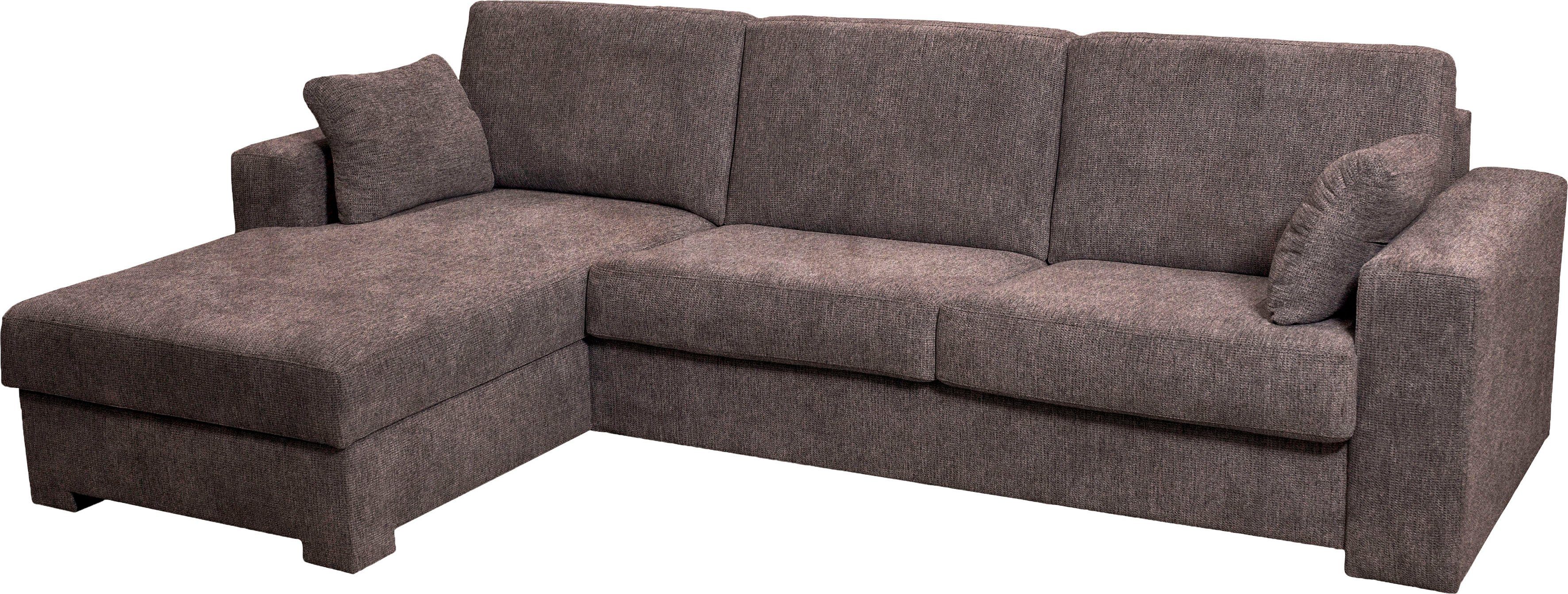 Home affaire Hoekbank Roma "L" slaapfunctie, met ondervering Matras hoogte 14 cm, ligmaat ca 163x198 cm, L-vorm