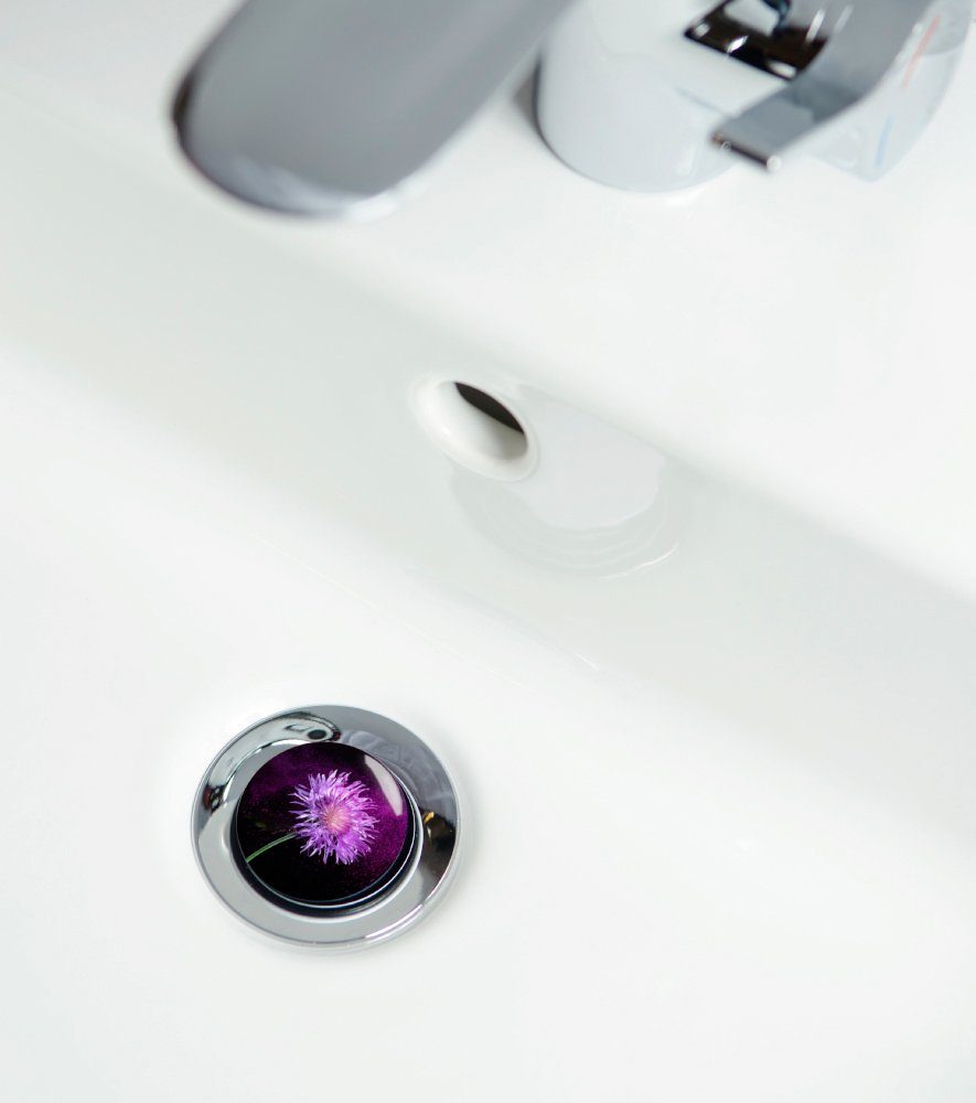 Sanilo Set badkameraccessoires Purple Dust bestaand uit toiletzitting, badmat en wastafelplug (complete set, 3-delig)