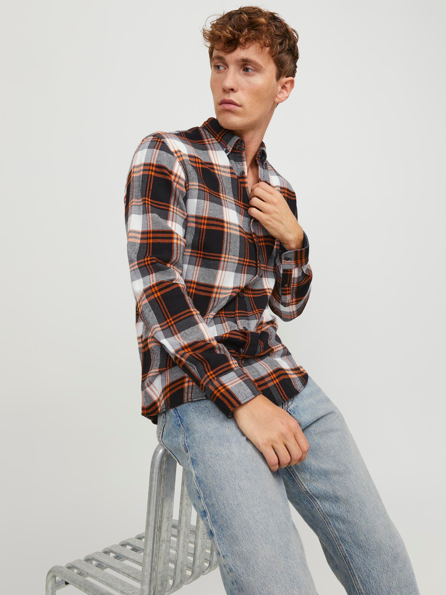 Jack & Jones Geruit overhemd JJECLASSIC AUTUMN CHECK SHIRT LS SN