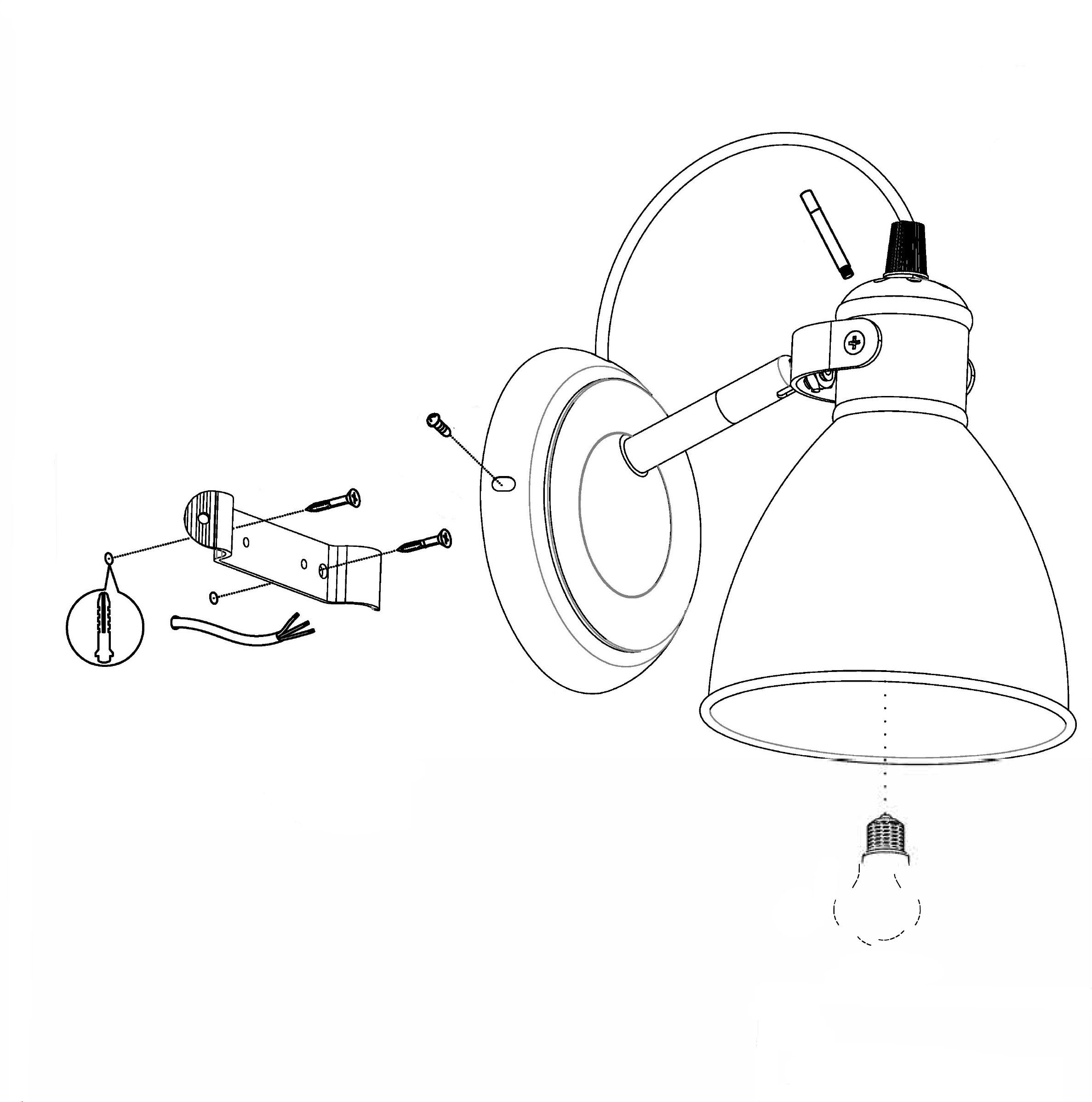 EGLO Wandlamp PRIDDY