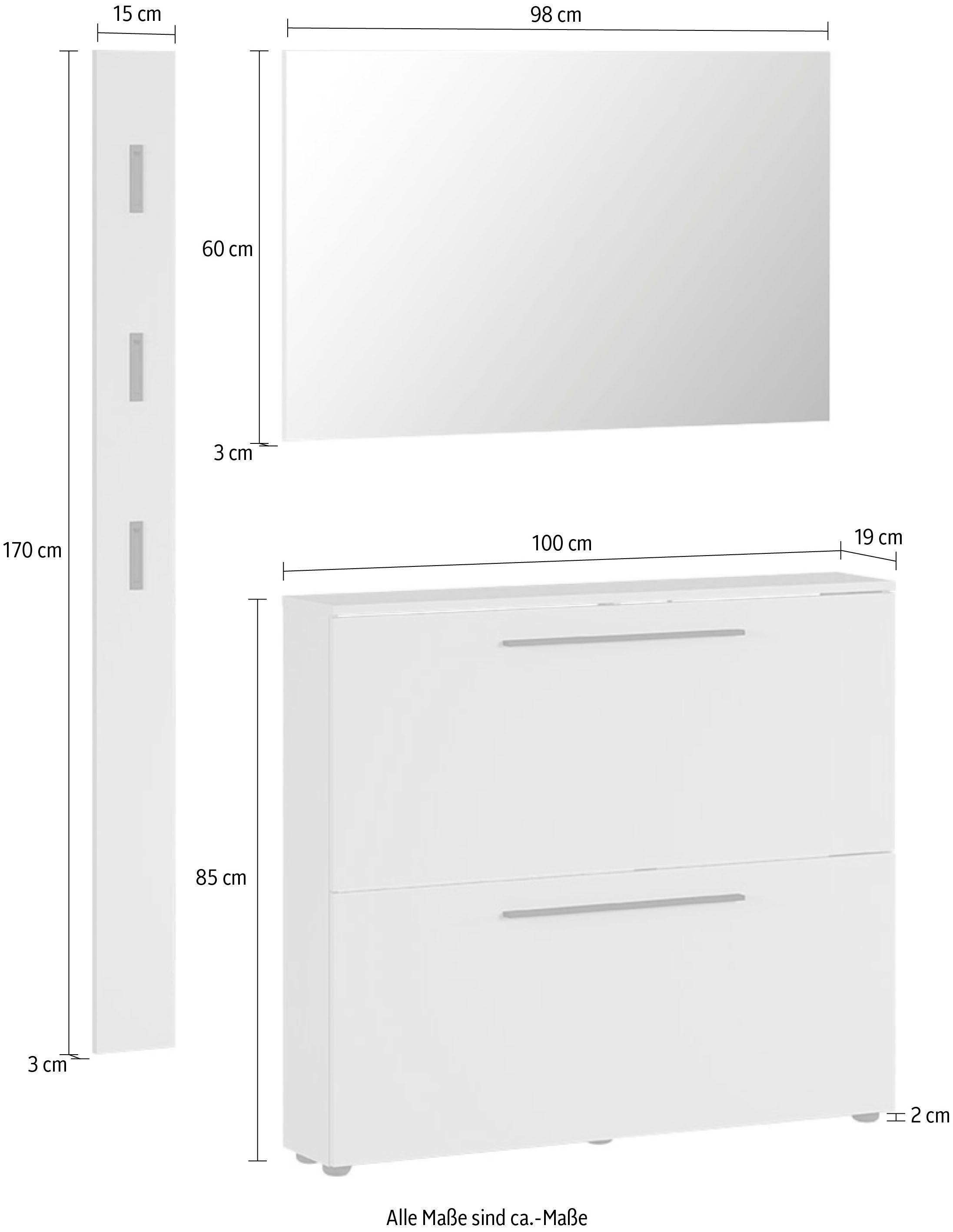 GERMANIA Halmeubelset GW-Utah (set, 3-delig)