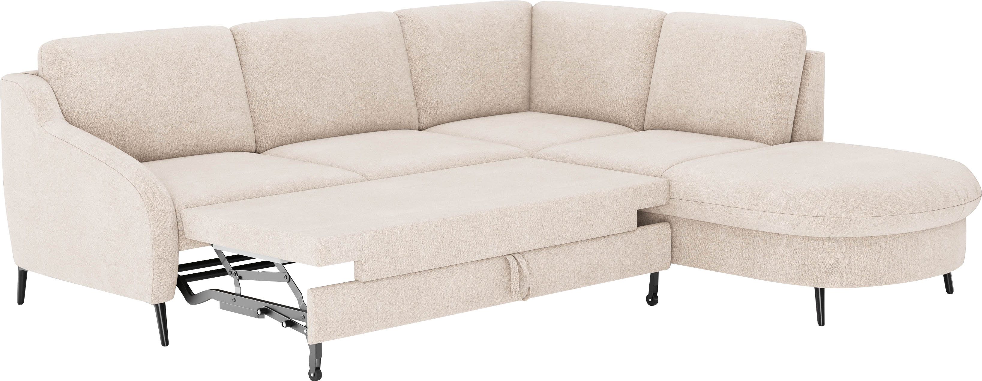 sit&more Hoekbank Soul L-vorm optioneel met bedfunctie en bedlade of lade