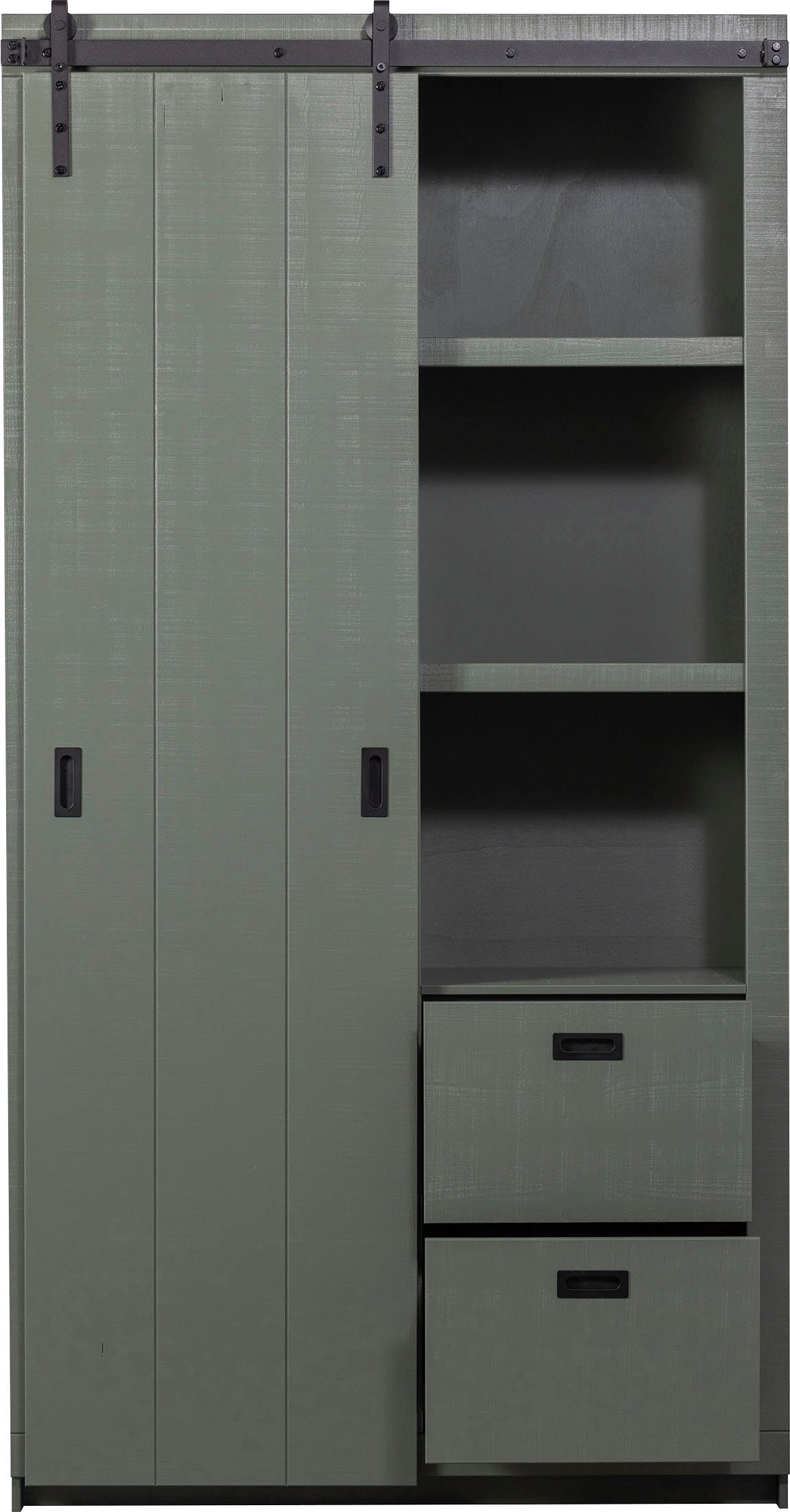 vtwonen Vitrinekast Slide, met schuifdeur met 4 lades, h 230 cm x b 120 cm