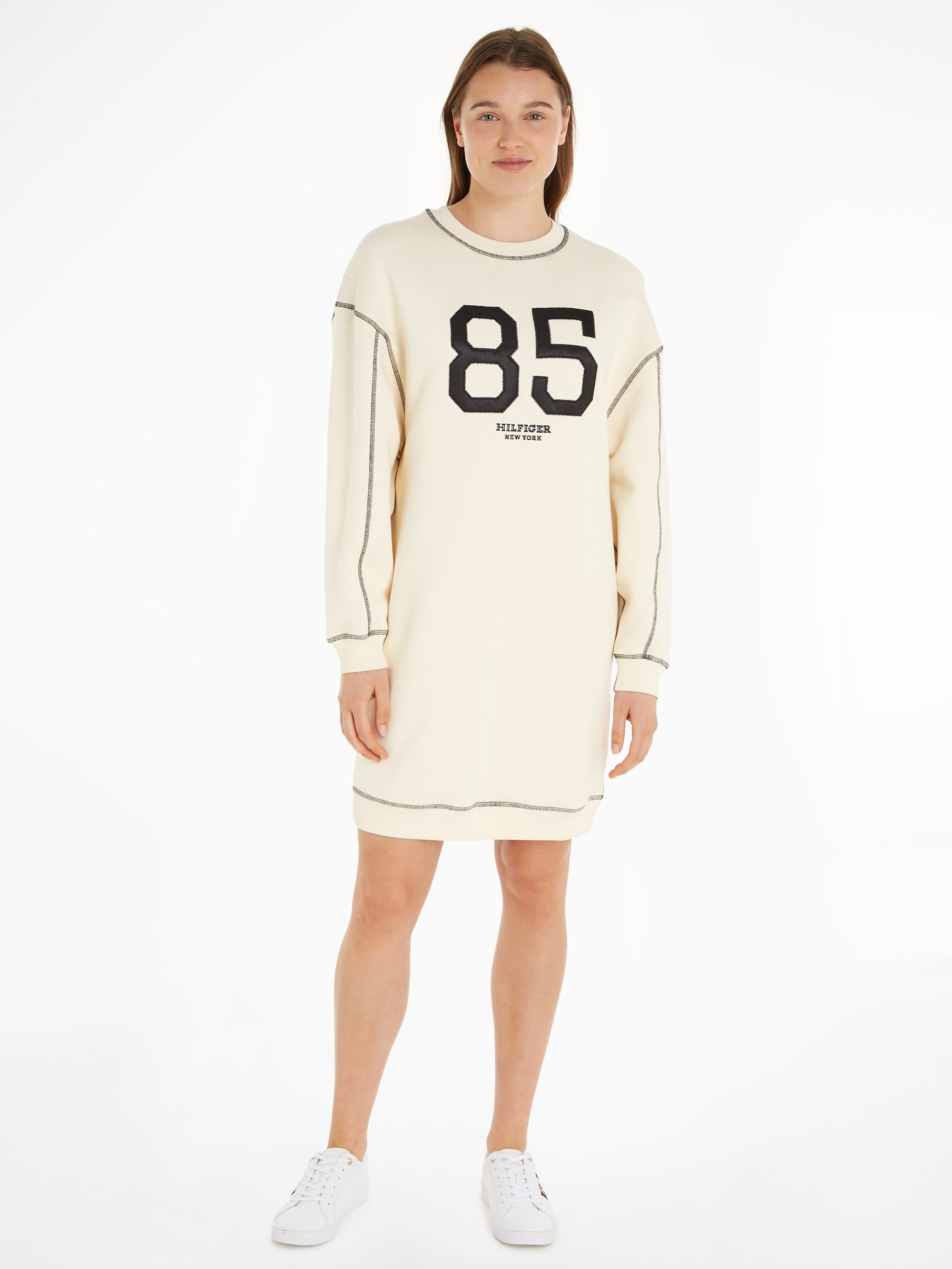 Tommy Hilfiger Sweatjurk VARSITY 85 SWTSHIRT DRESS LS