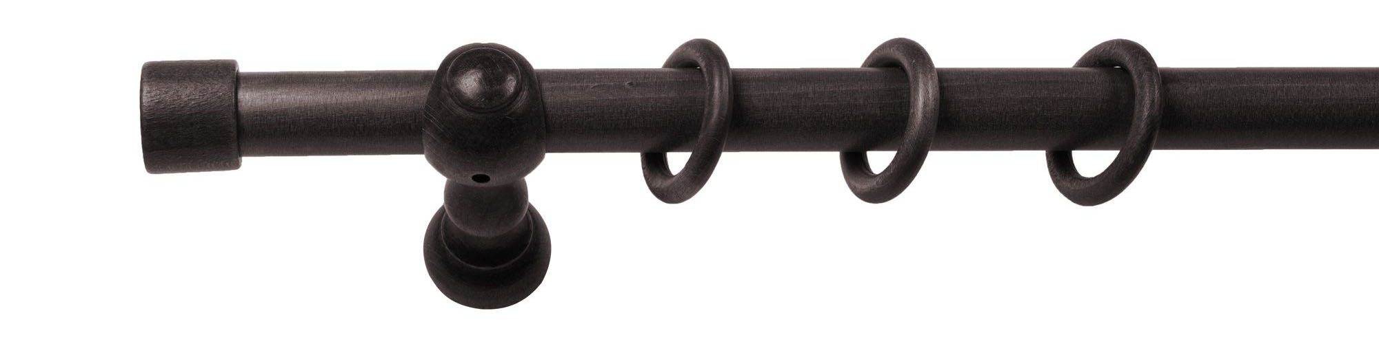 SN DECO GROUP Gordijnroede Cafiro 28 mm, hout, verschillende lengtes en kleuren, compleet set