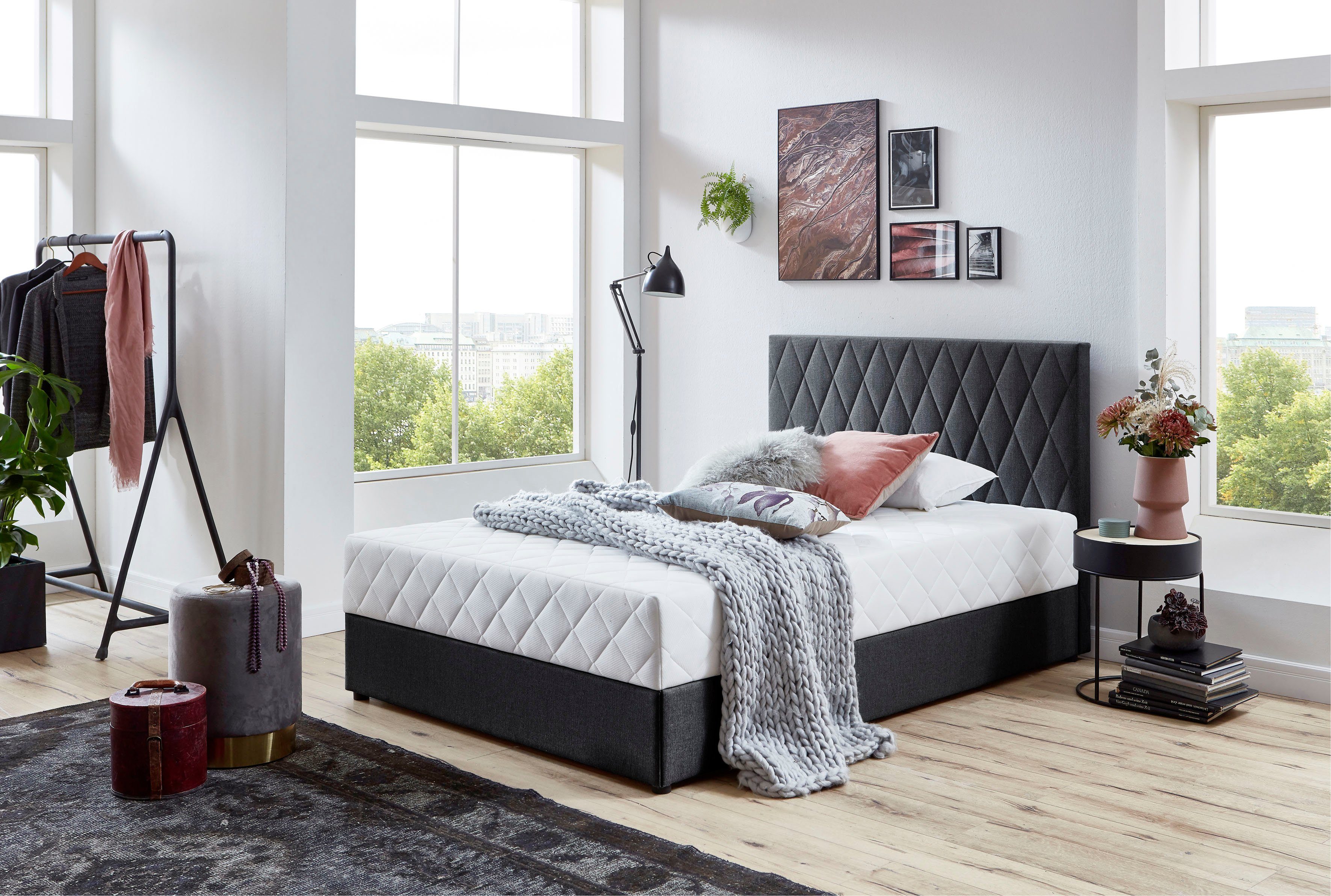 ATLANTIC home collection boxspring met bedkist