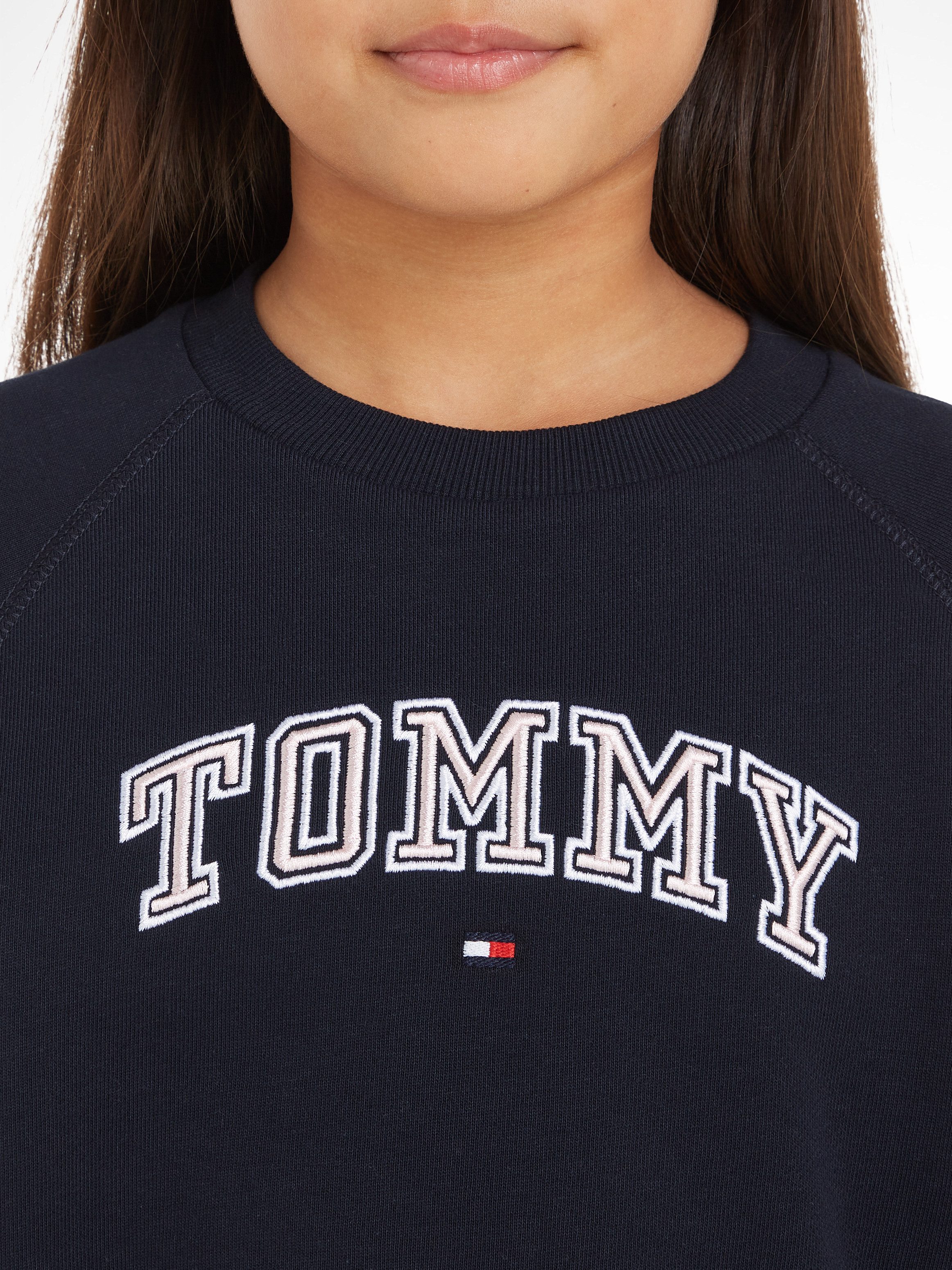 Tommy Hilfiger Sweatshirt VARSITY EMBROIDERED CREWNECK Kinderen tot 16 jaar met logostiksel