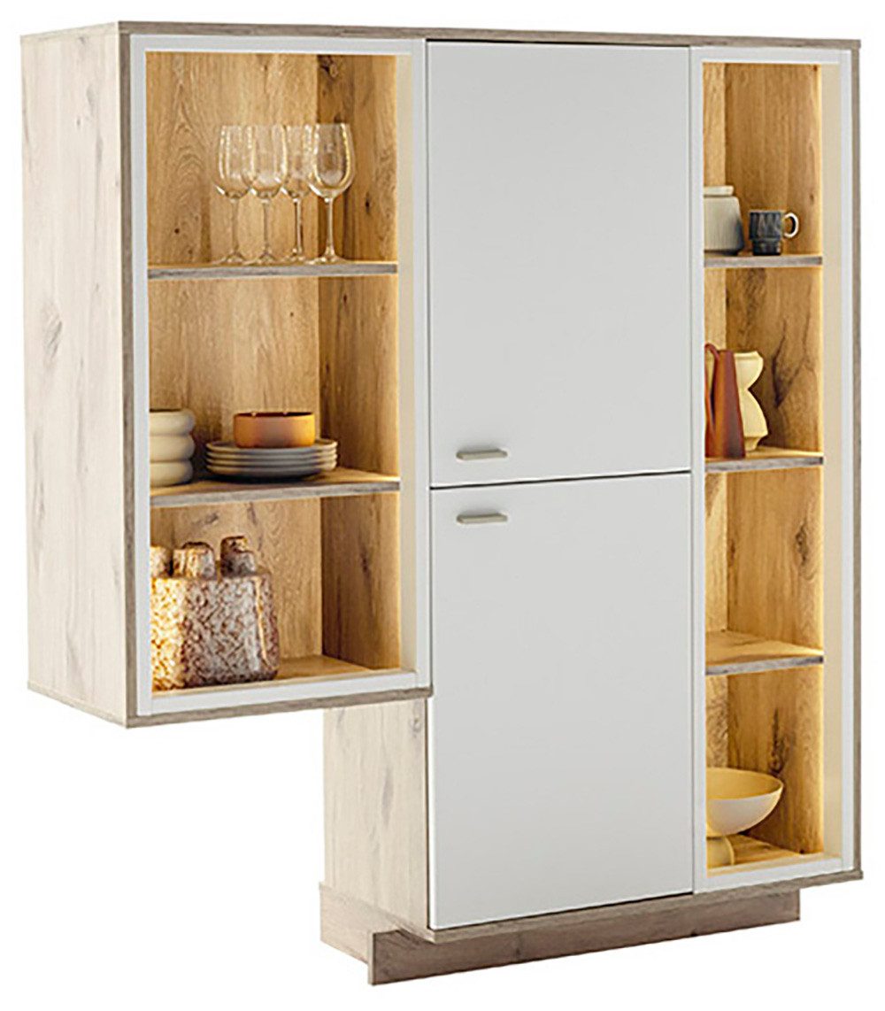 MCA furniture Highboard SANTERNO alleen in combinatie met type 46310960! breedte 124 cm