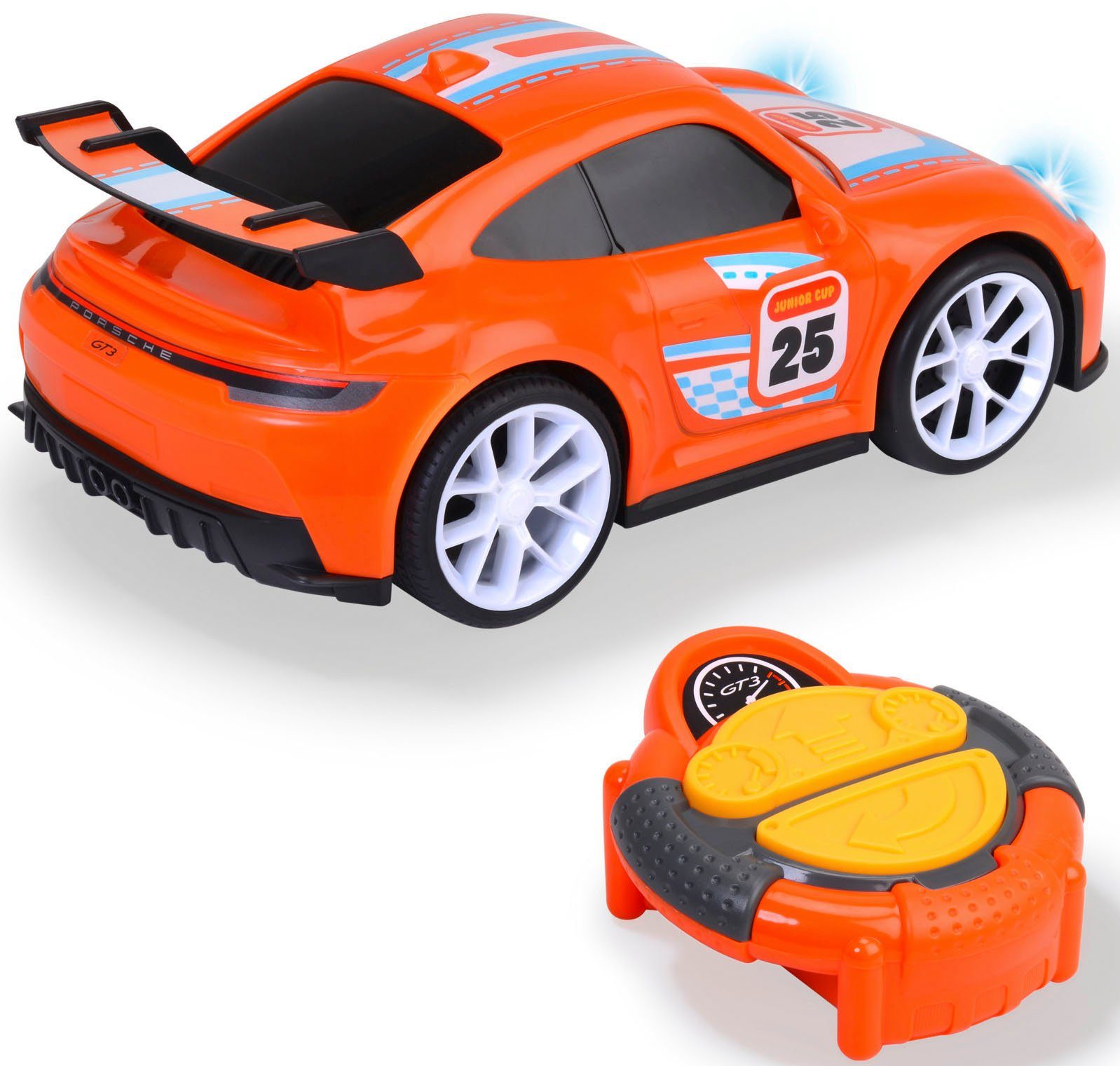 Dickie Toys Radiografisch bestuurbare auto Porsche 911 GT3 met lichtfunctie