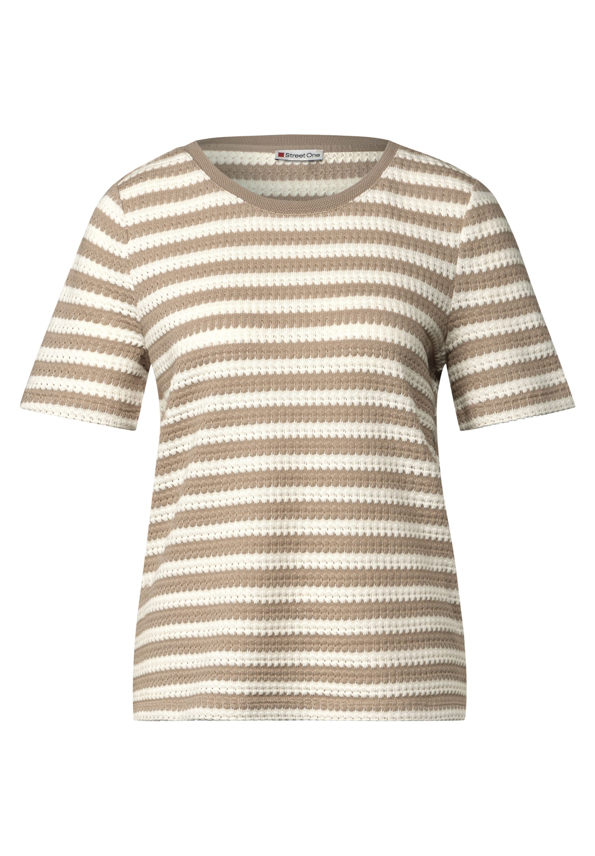 STREET ONE T-shirt met streepmotief