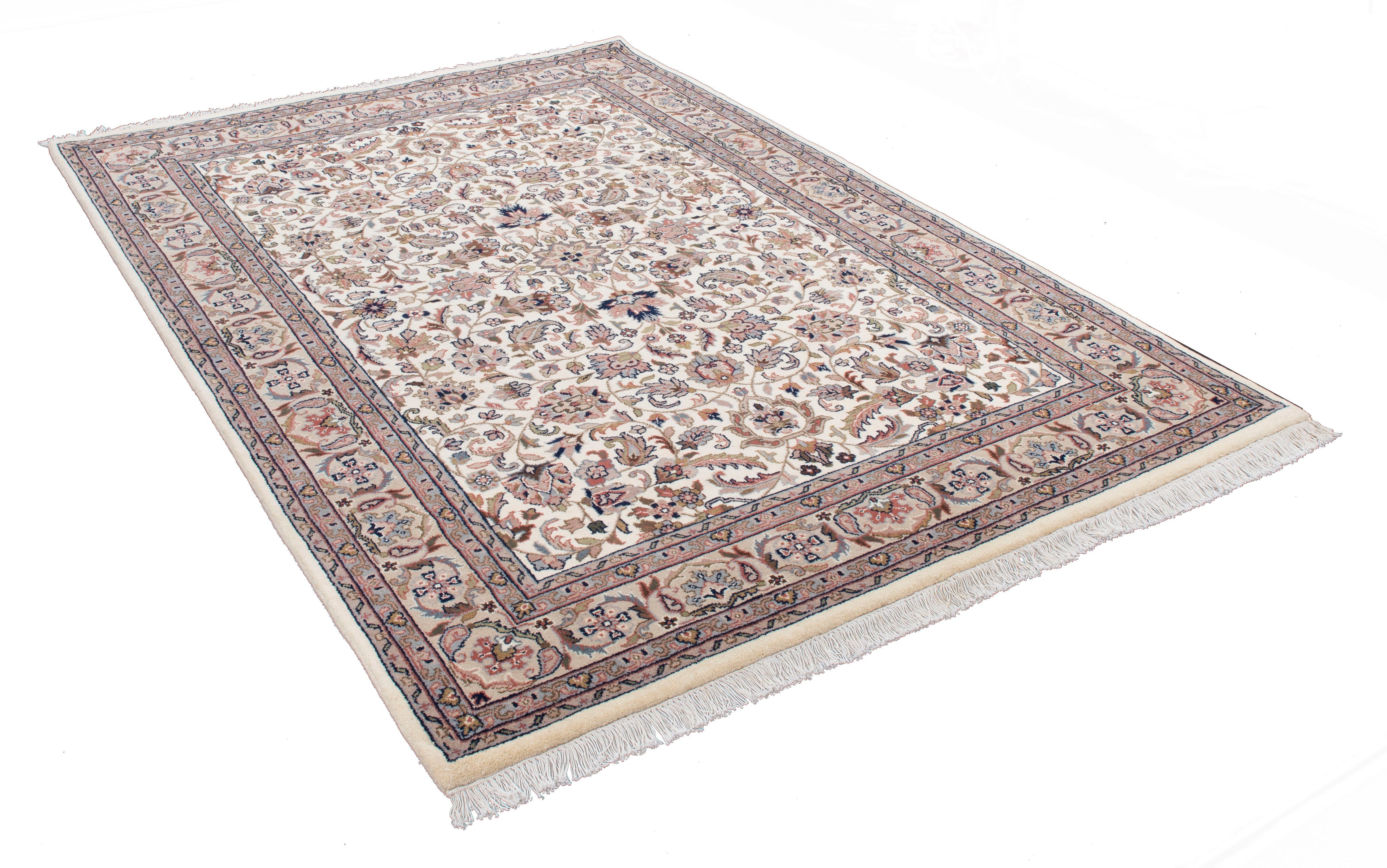 THEKO Oosters tapijt Benares Isfahan zuivere wol, met de hand geknoopt, met franje