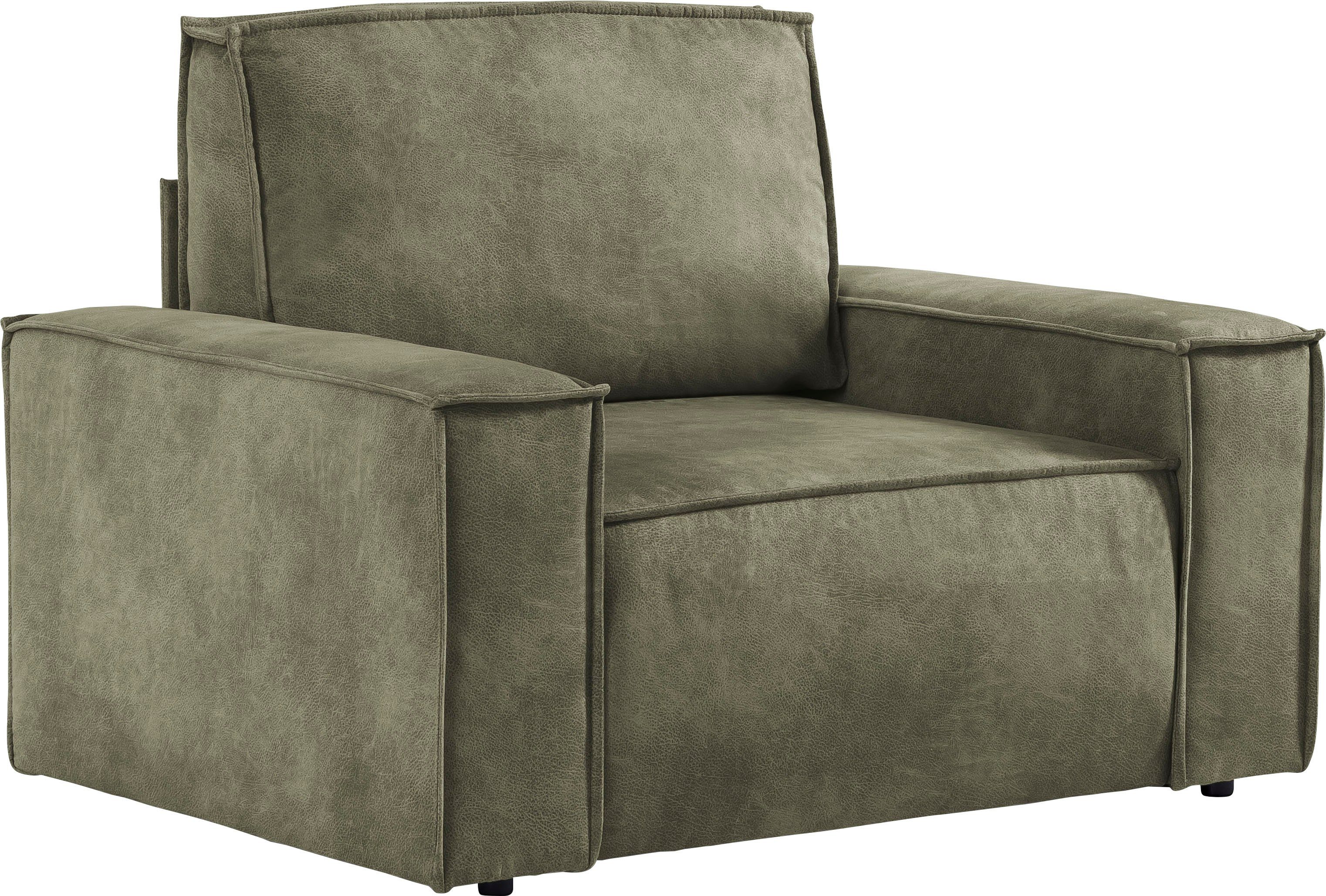 Home affaire Fauteuil SHERWOOD, Love-Seat beschikbaar in 3 stofsoorten