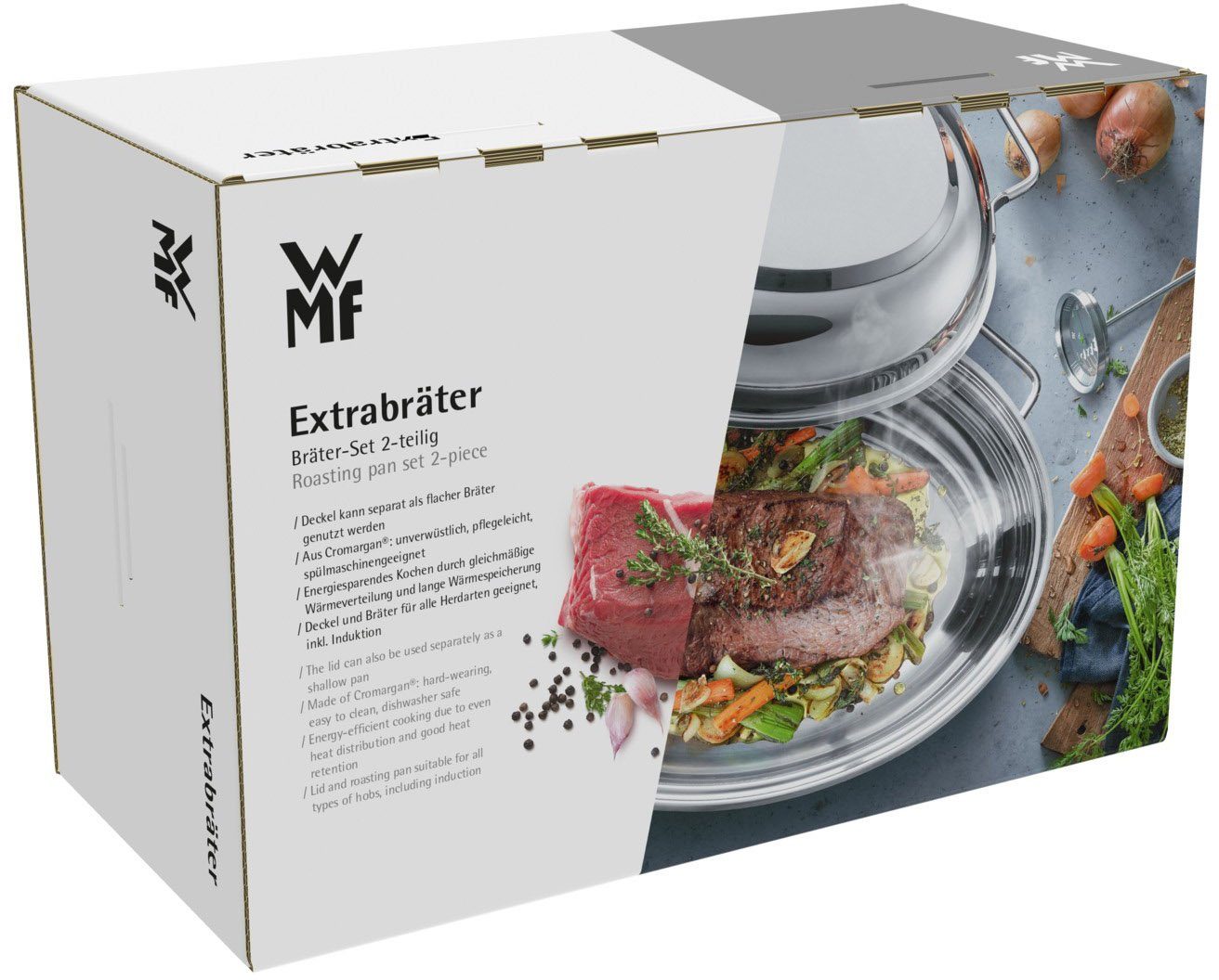 WMF Braadpan inductie Deksel als inductiepan bruikbaar, inclusief vleesthermometer (1-delig)