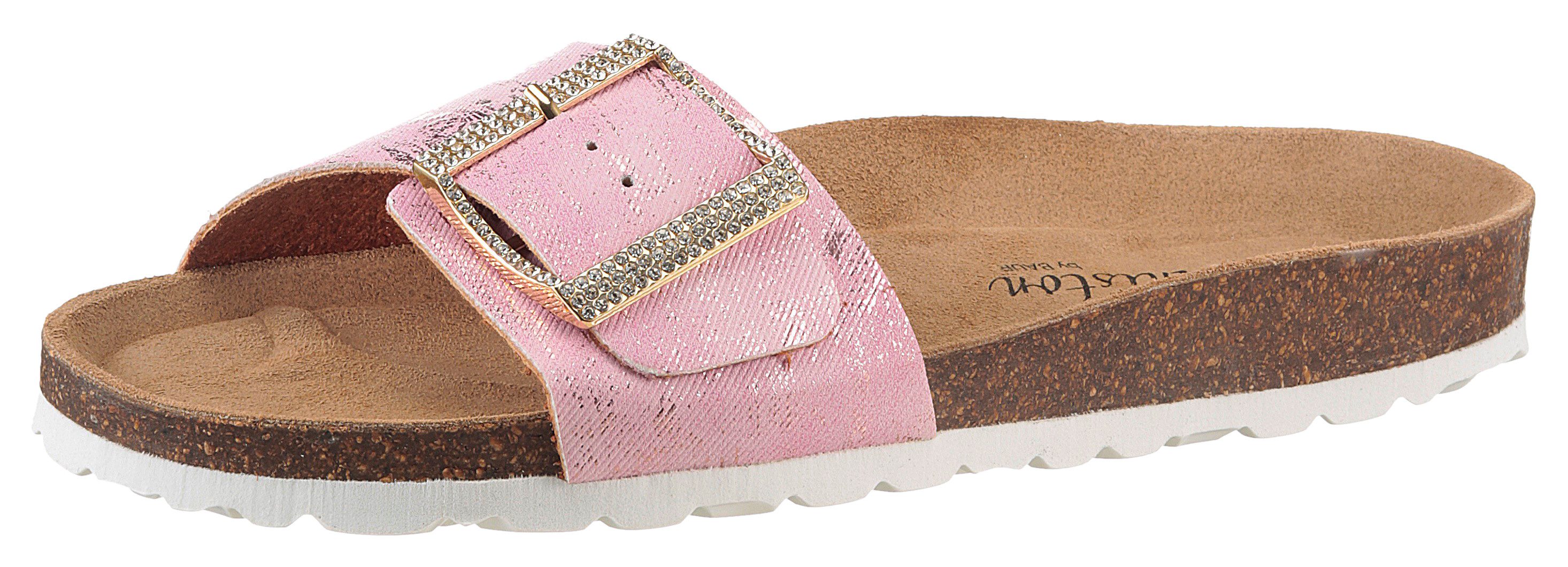 Aniston SHOES Slippers , zomerschoen, strandschoen, glitterstenen - nieuwe collectie