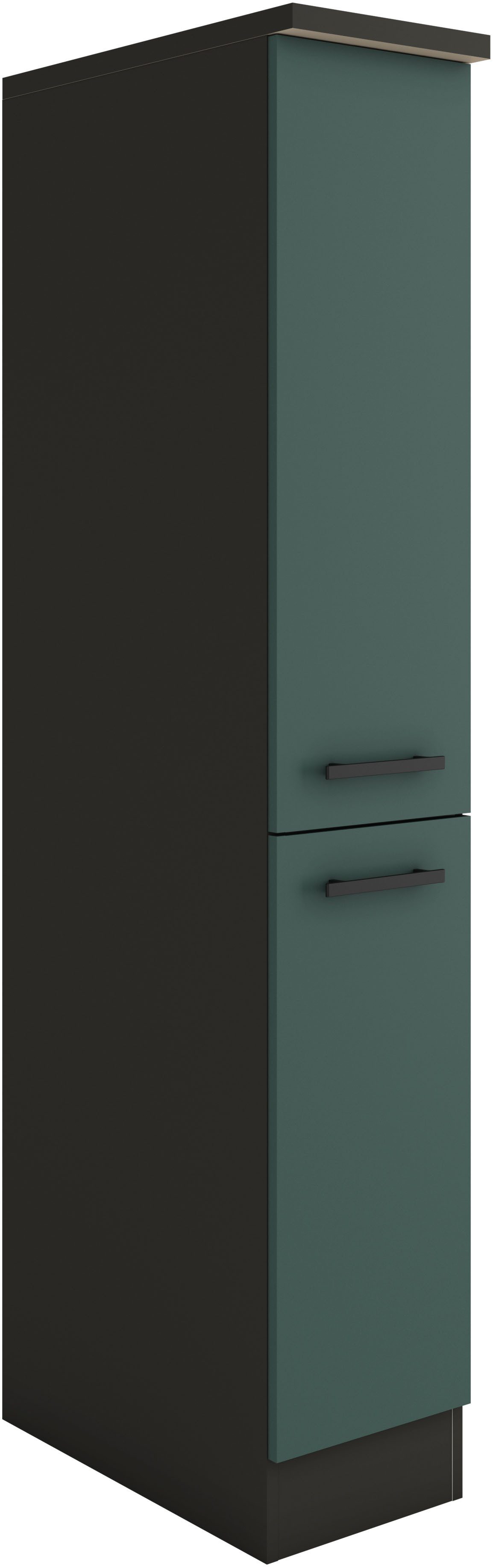 OPTIFIT Apothekerskast Palma Breedte 30 cm, hoogte 174,4 cm, 2 uittrekken, 5 planken opbergkasten groen