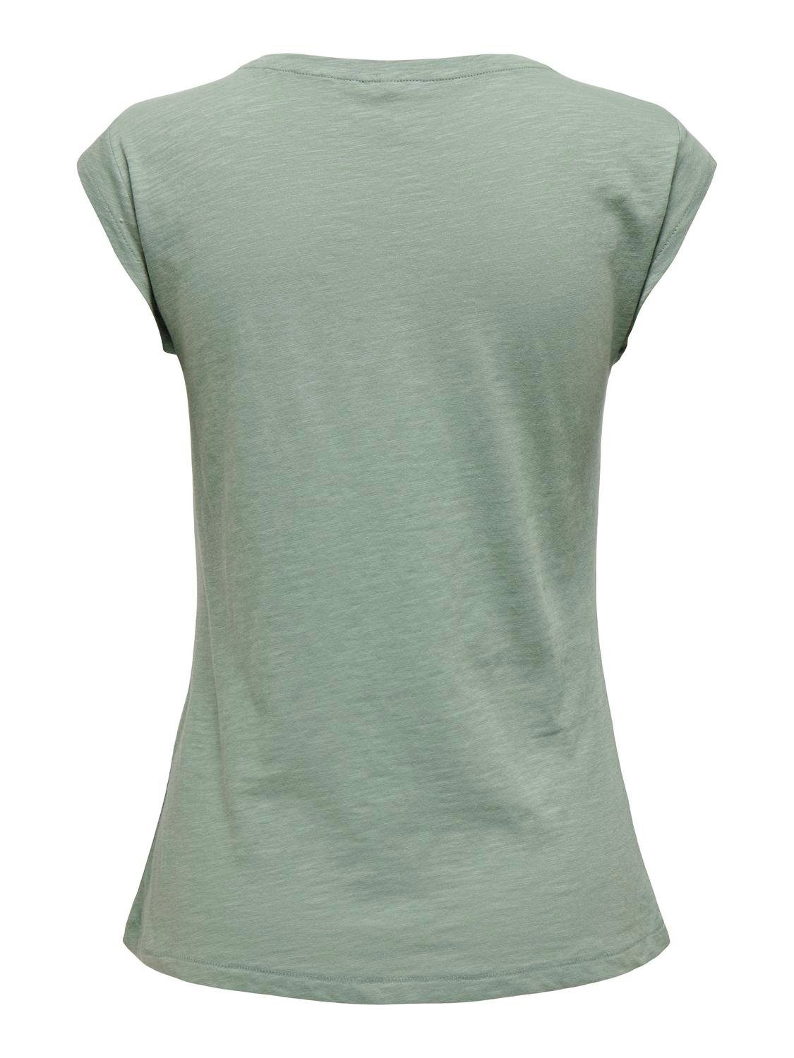 Only Shirt met korte mouwen FEEL/FEATHERS TOP BOX CS JRS