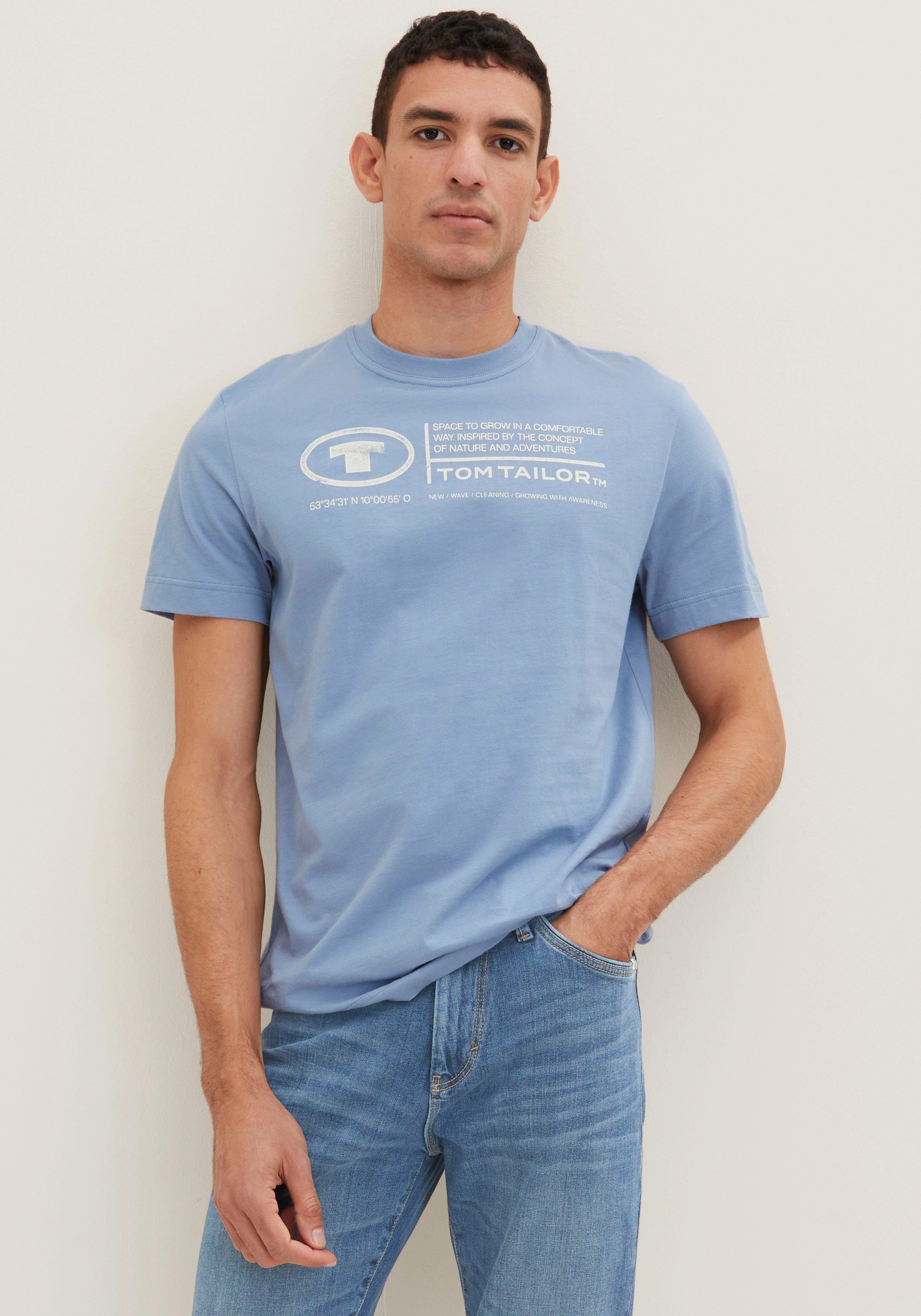 Tom Tailor Shirt met print Tom Tailor heren T-shirt, frontprint