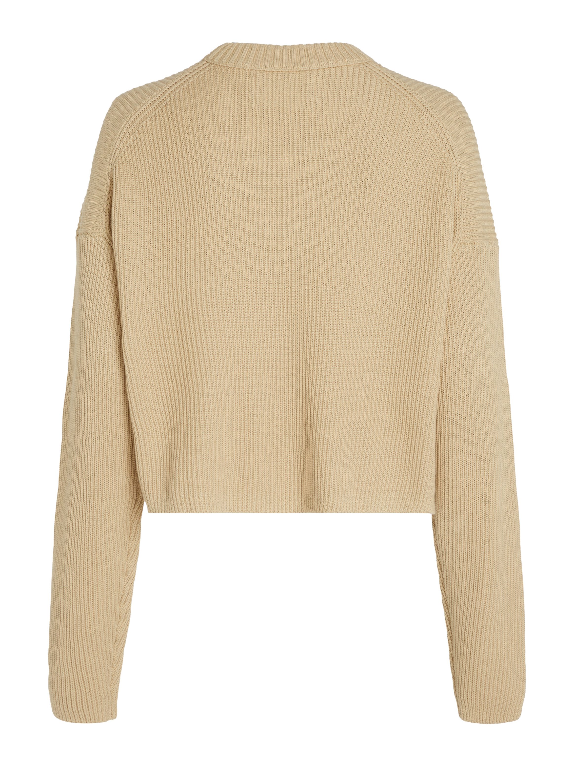 Calvin Klein Trui met staande kraag LOGO INTARSIA REGULAR SWEATER