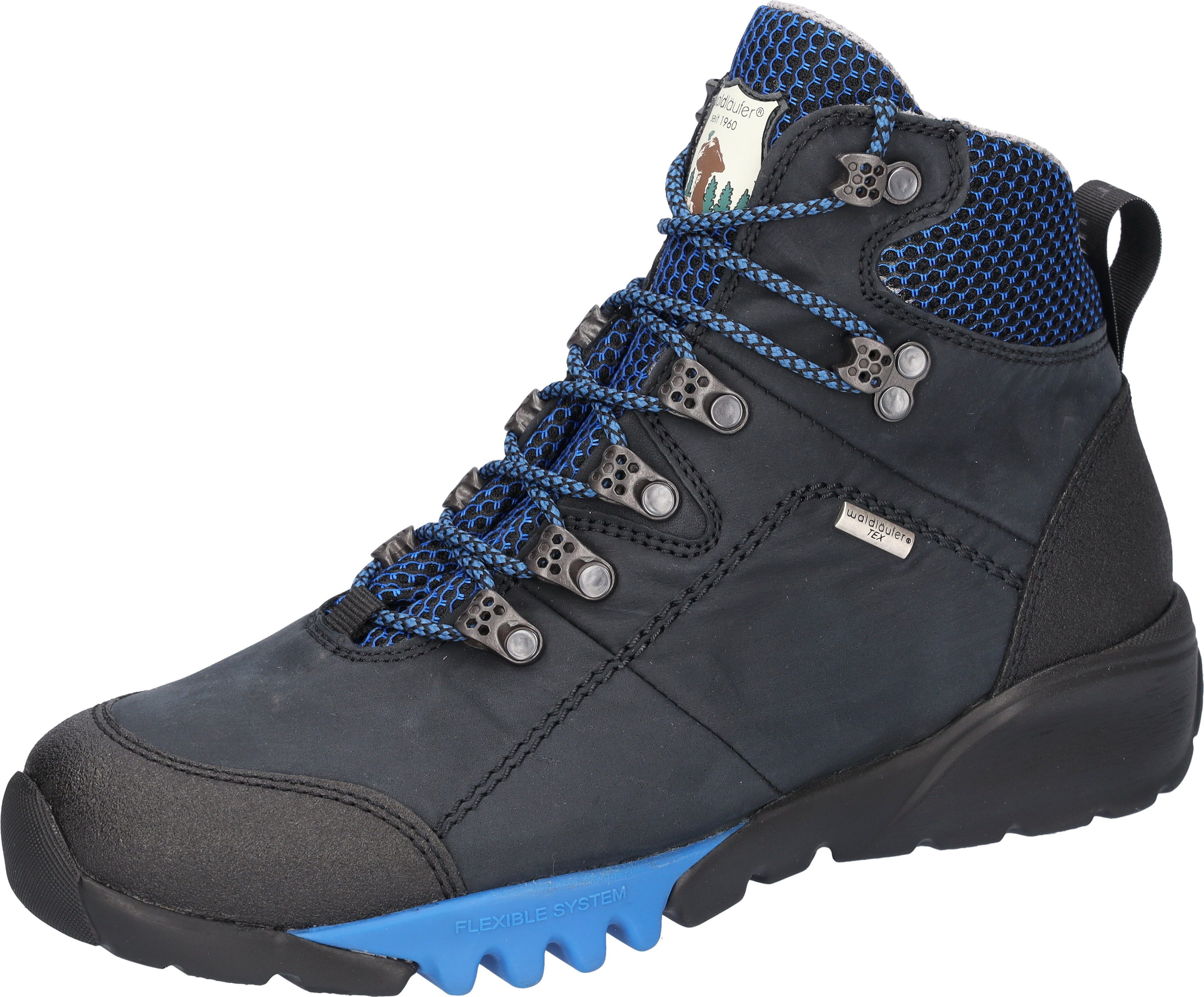 Waldläufer Trekkingschoenen H-AMIATA , outdoorlaarzen, veterschoenen, tex-membraan, comfortabele breedte h (=zeer breed) dames wandelschoenen maat 5