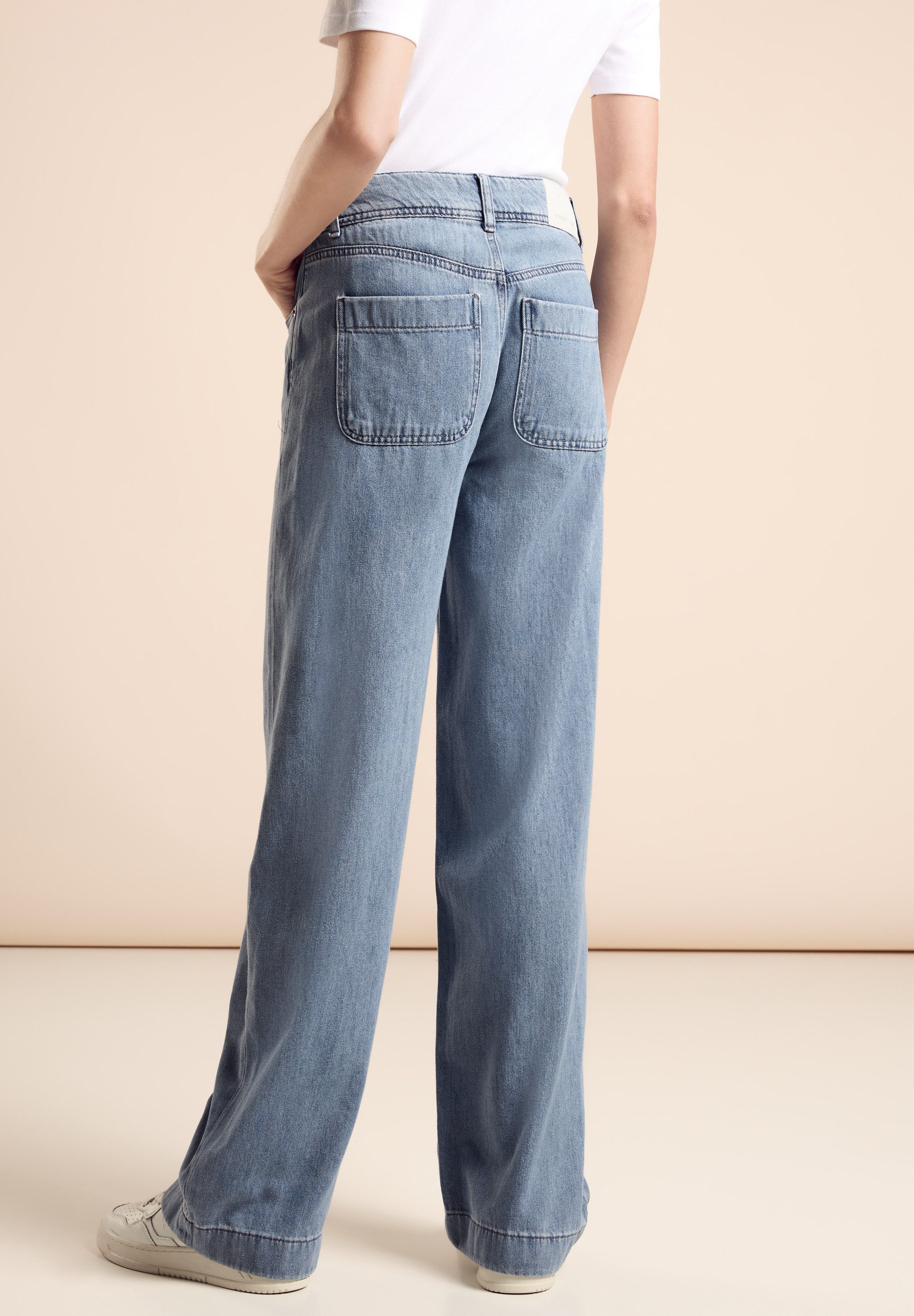 STREET ONE Wijde jeans in five-pocketsstijl