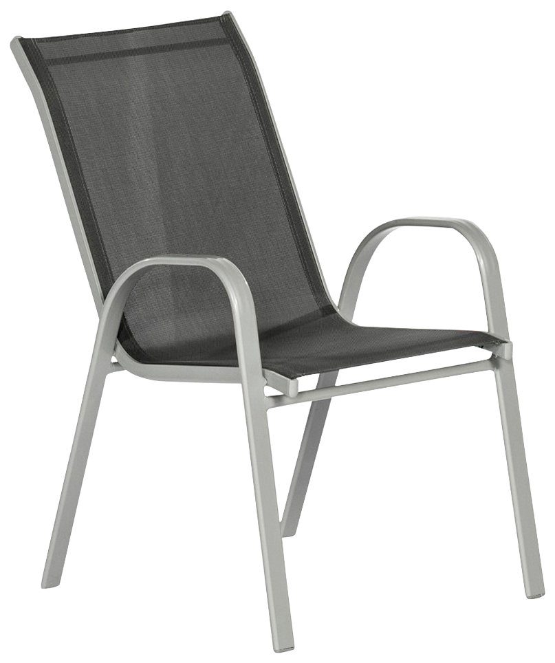 MERXX Tuinstoel Sorrento Aluminium/textiel (1 stuk) tuinstoelen zwart
