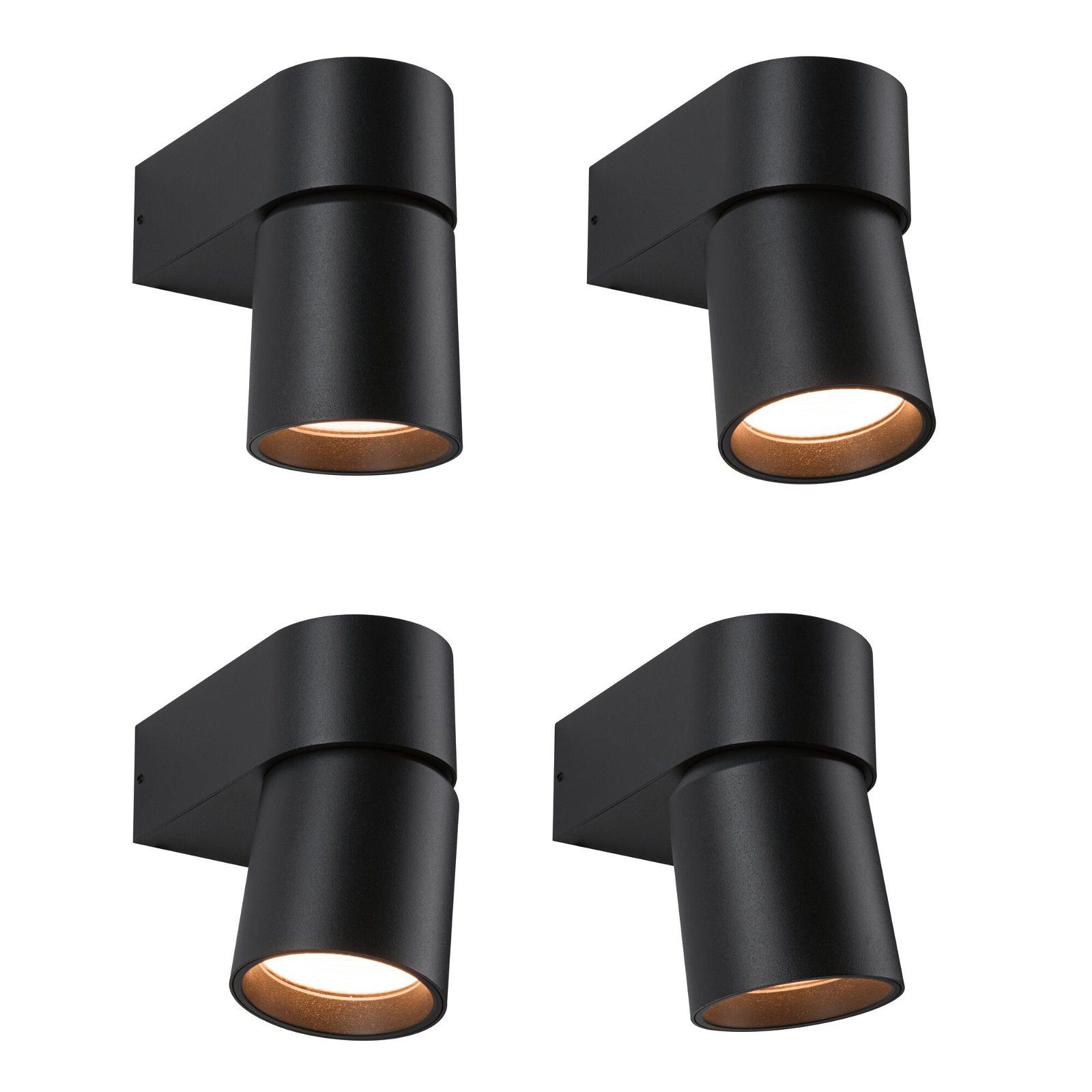 Paulmann Led-wandlamp voor buiten Kimu IP44 80mm 2200K 7,8W 500lm 230V 70° Antraciet Aluminium (1 stuk)