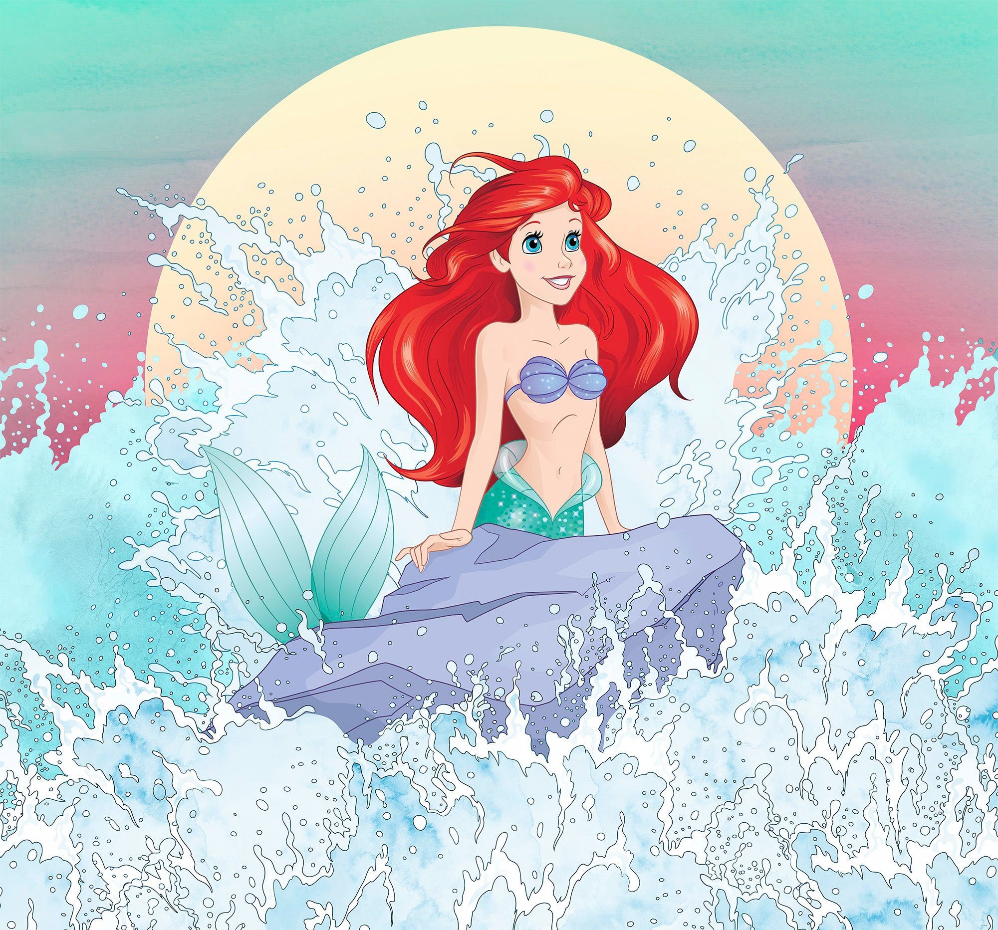 Komar Vliesbehang Digitale print vlies - Ariel Rise - Afmeting 300 x 280 cm