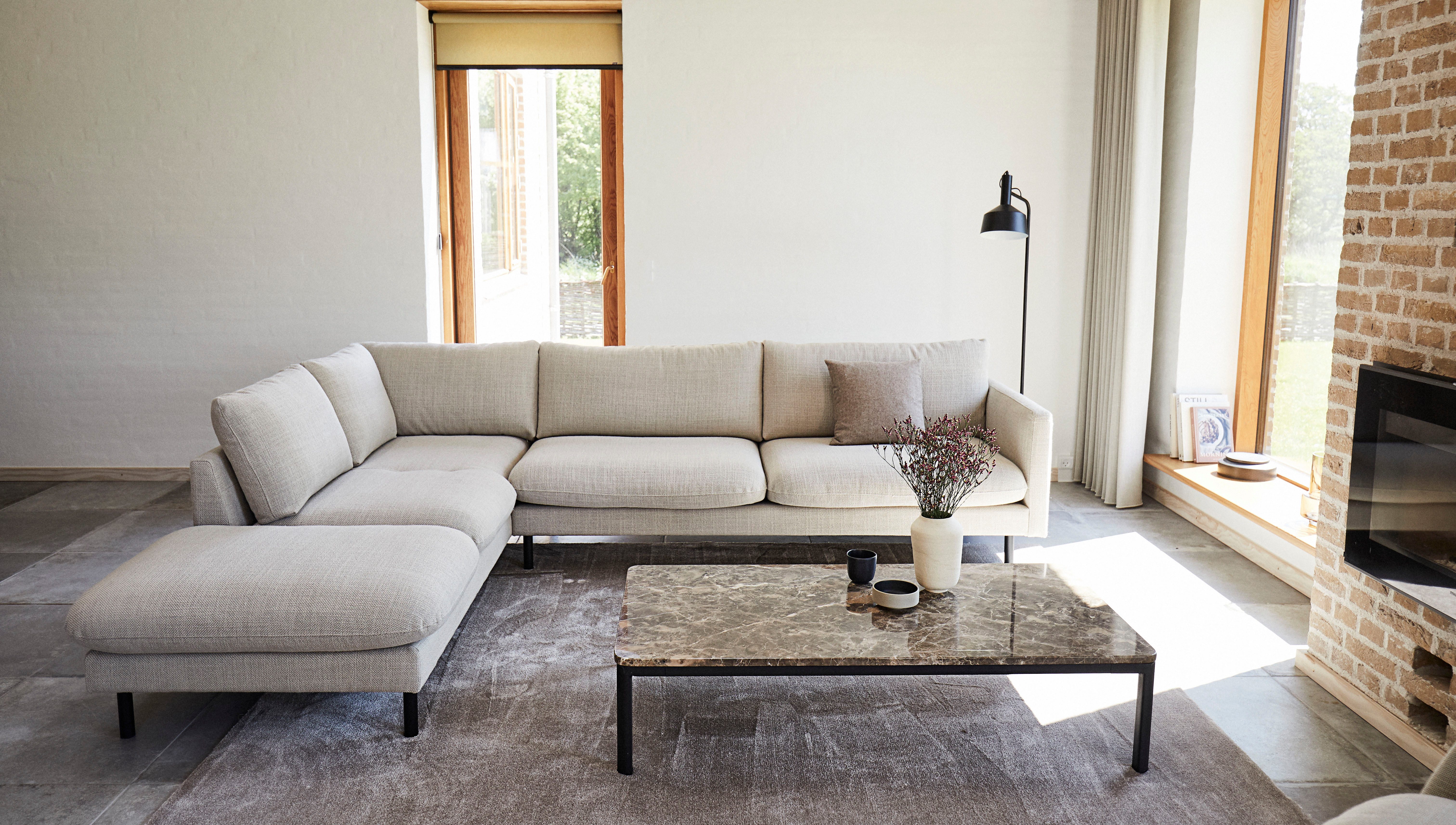FLEXLUX Hoekbank Bolzano designbank, comfortabel door koudschuim in de zitting, L-vorm